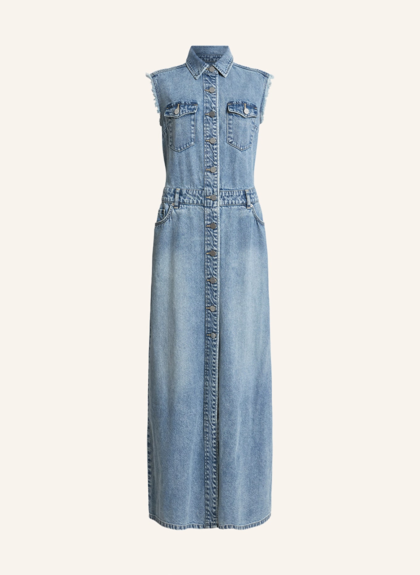 ALLSAINTS Sukienka jeansowa BLAIR, Kolor: 2160 Light Indigo (Obrazek 1)