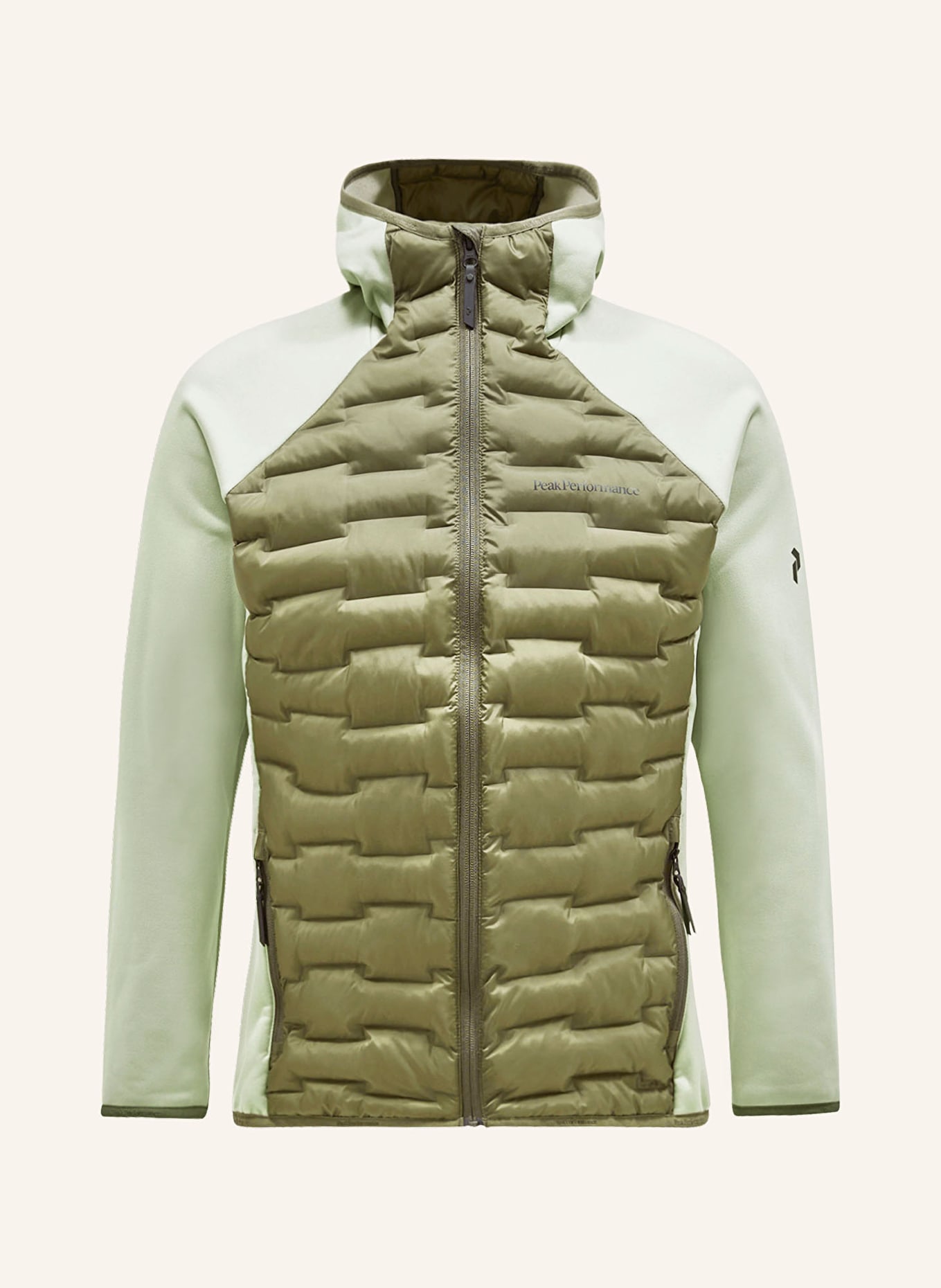 Peak Performance Hybrid quilted jacket ARGON, Color: GREEN/ LIGHT GREEN (Image 1)