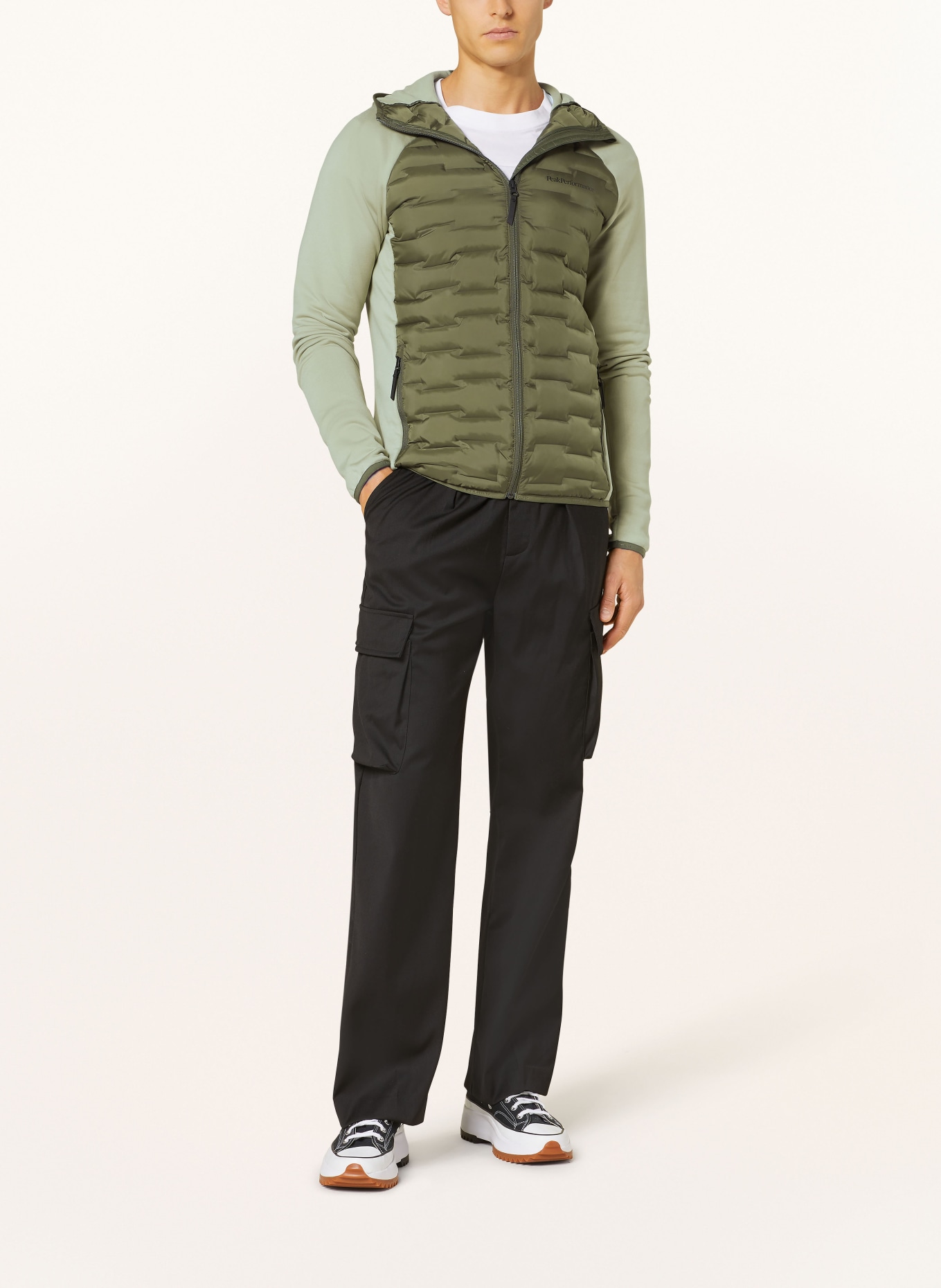 Peak Performance Hybrid quilted jacket ARGON, Color: GREEN/ LIGHT GREEN (Image 2)