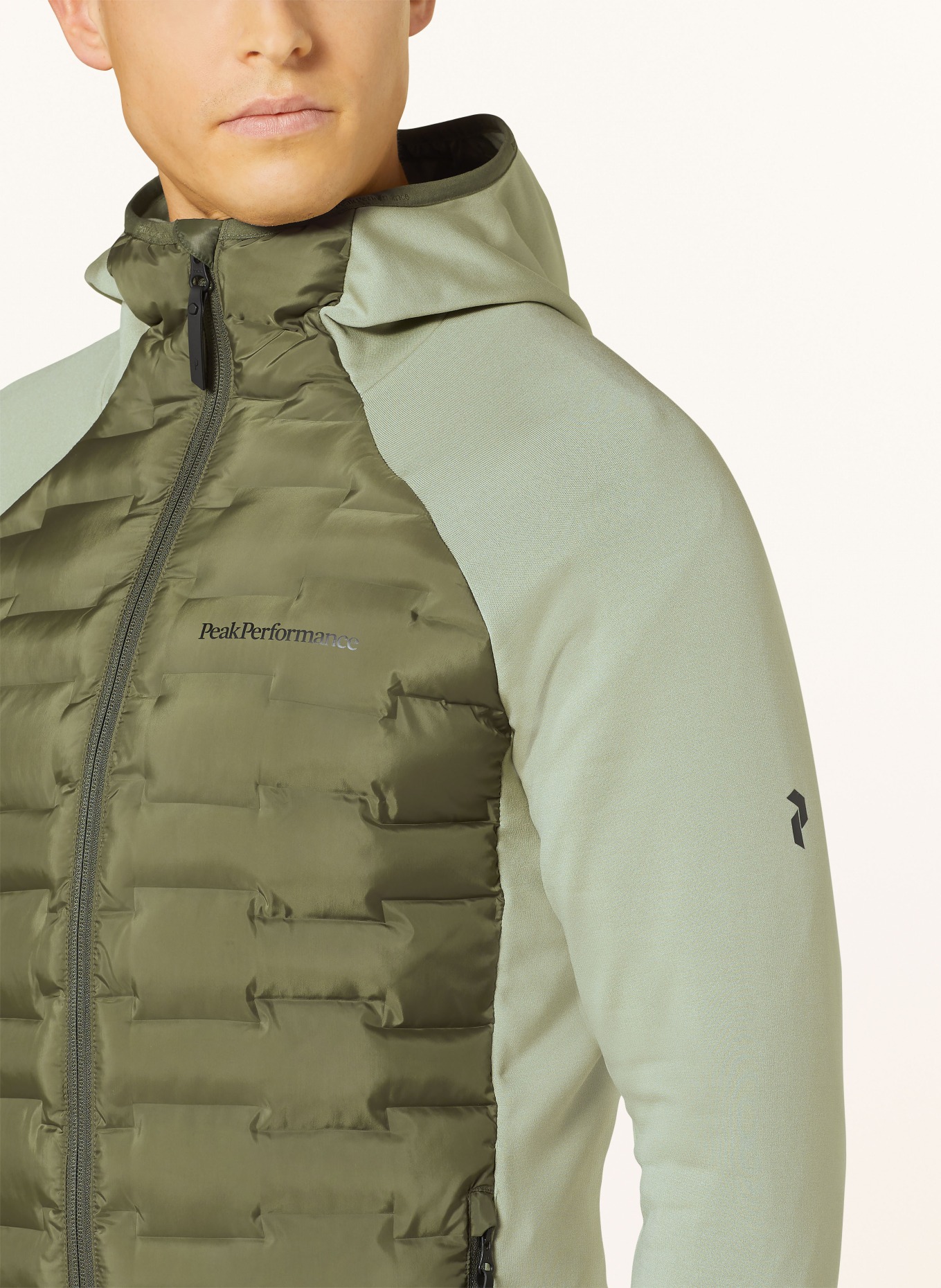 Peak Performance Hybrid quilted jacket ARGON, Color: GREEN/ LIGHT GREEN (Image 5)