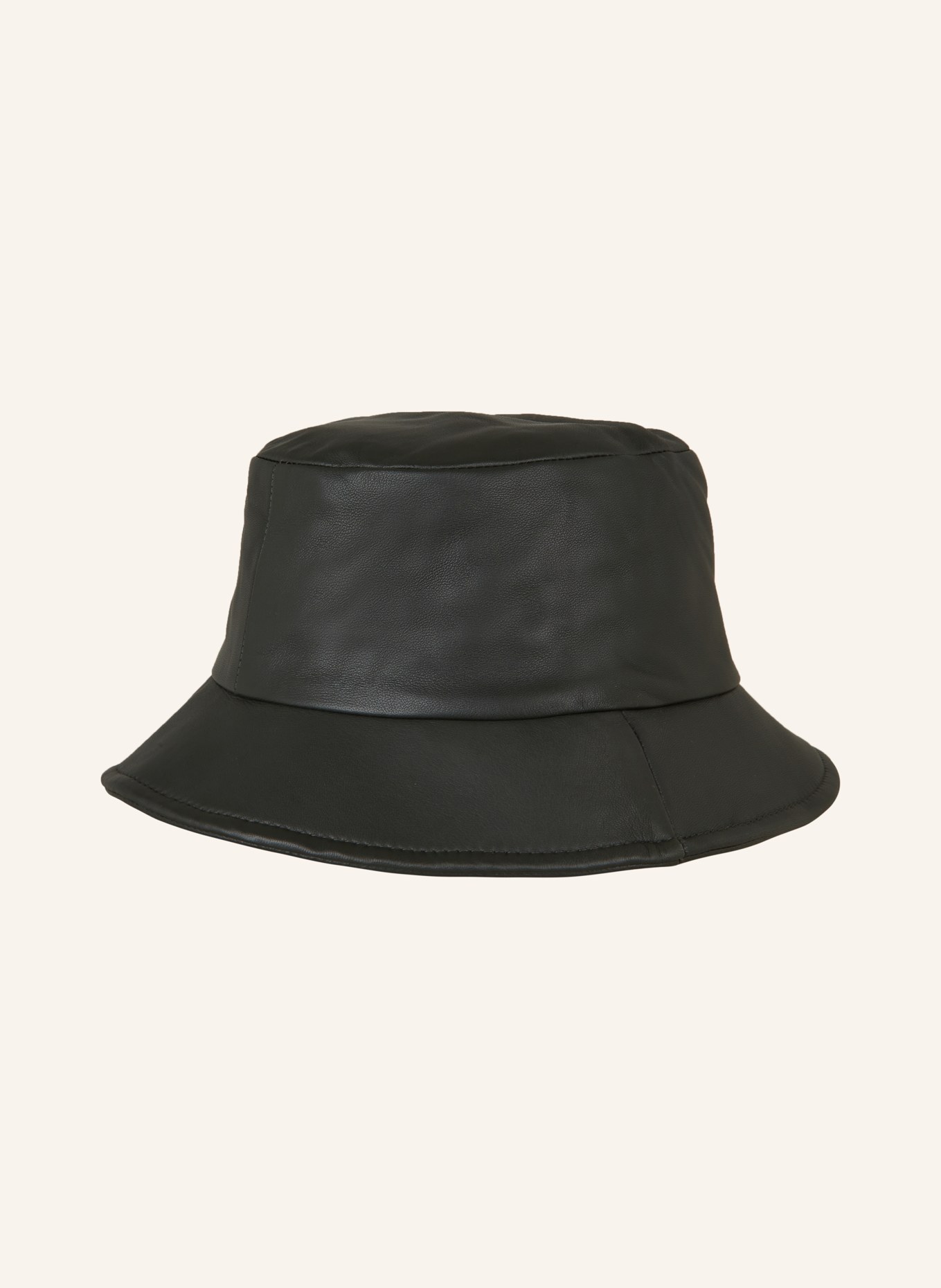 AMI PARIS Bucket hat made of leather, Color: OLIVE (Image 2)