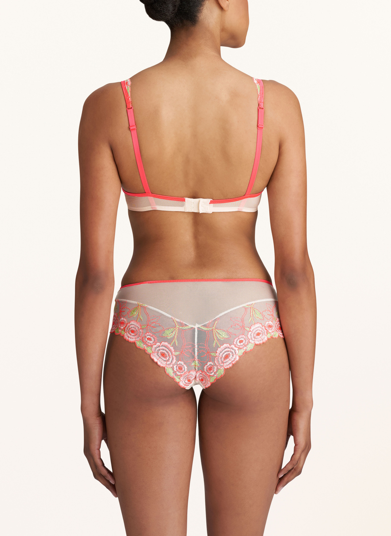 MARIE JO Panty AYAMA, Color: CREAM/ NEON RED/ LIGHT GREEN (Image 3)