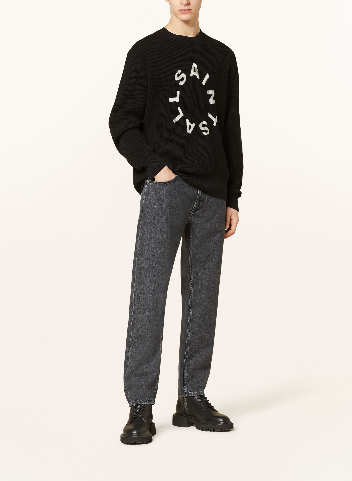 ALLSAINTS Sweater PETRA reversible, Color: BLACK/ WHITE (Image 2)
