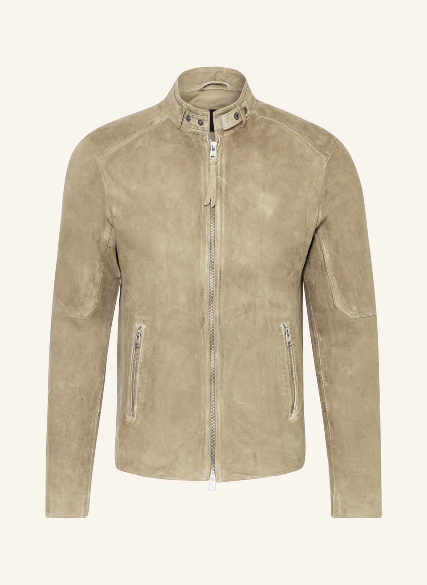 ALLSAINTS Leather jacket CORA, Color: TAUPE (Image 1)