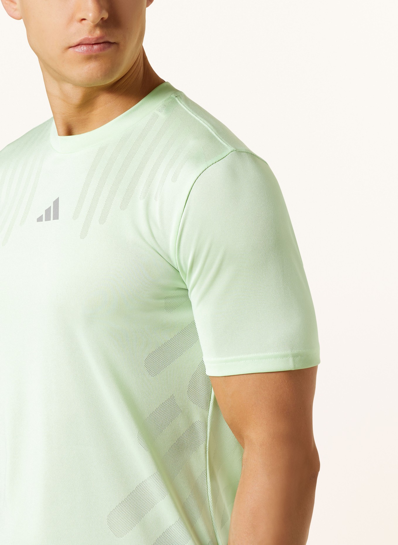 adidas T-shirt HIIT AIRCHILL, Color: LIGHT GREEN (Image 4)
