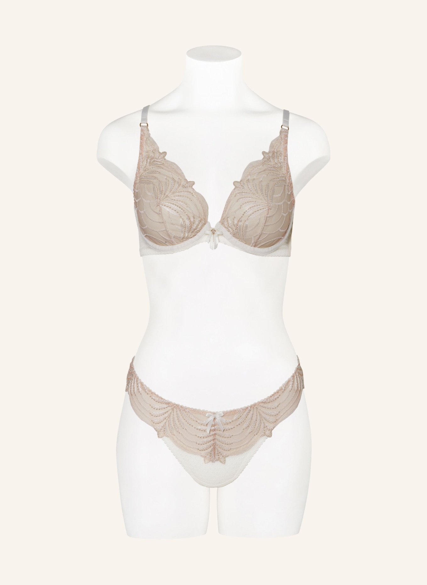 Aubade Thong HYNOLOVE with glitter thread, Color: WHITE/ CREAM (Image 2)