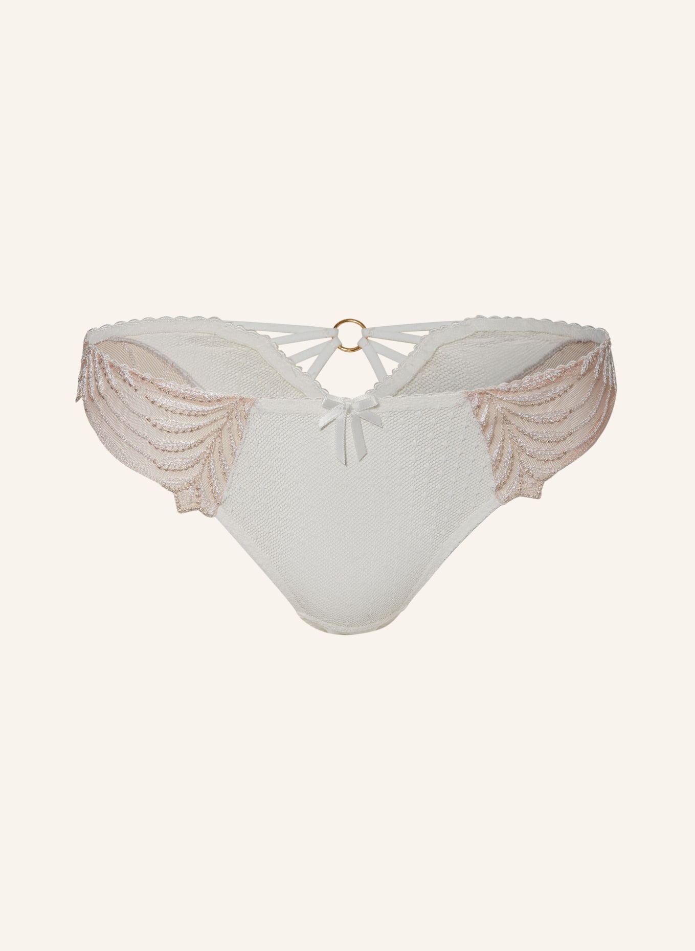 Aubade Brief HYPNOLOVE with glitter thread, Color: WHITE/ BEIGE (Image 1)