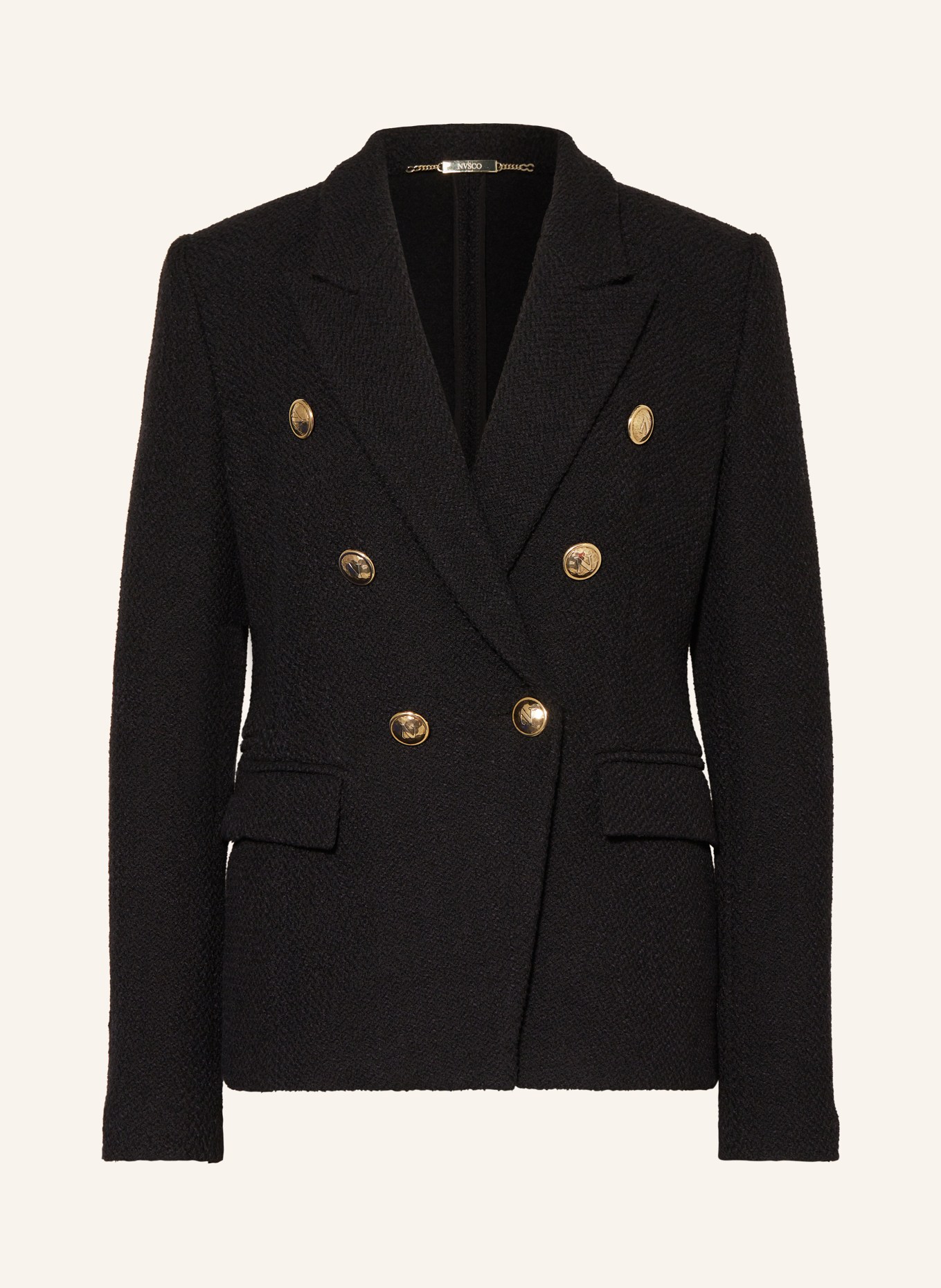 NVSCO Tweed blazer, Color: BLACK (Image 1)