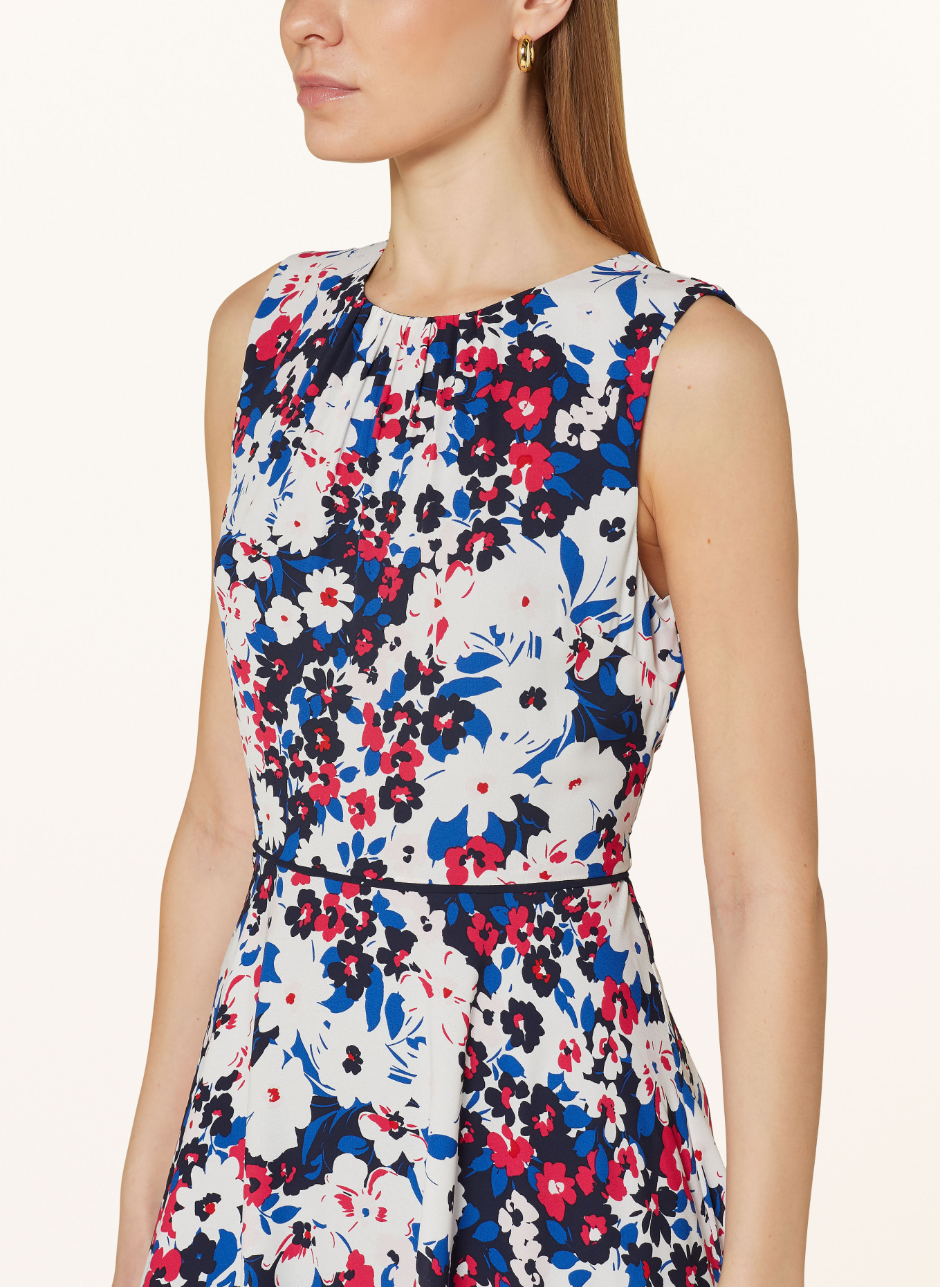 HOBBS Dress CARLY, Color: DARK BLUE/ WHITE/ RED (Image 4)