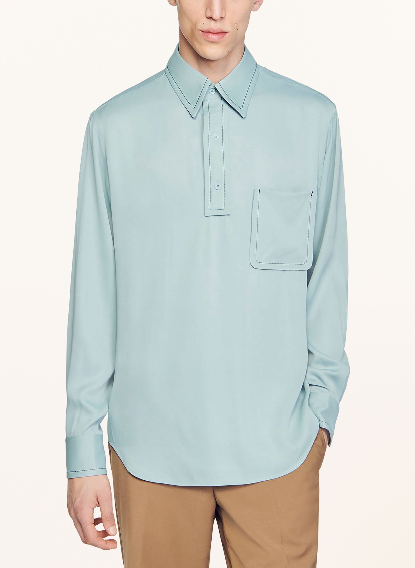 SANDRO Hemd Comfort Fit, Farbe: BLAUGRAU (Bild 4)