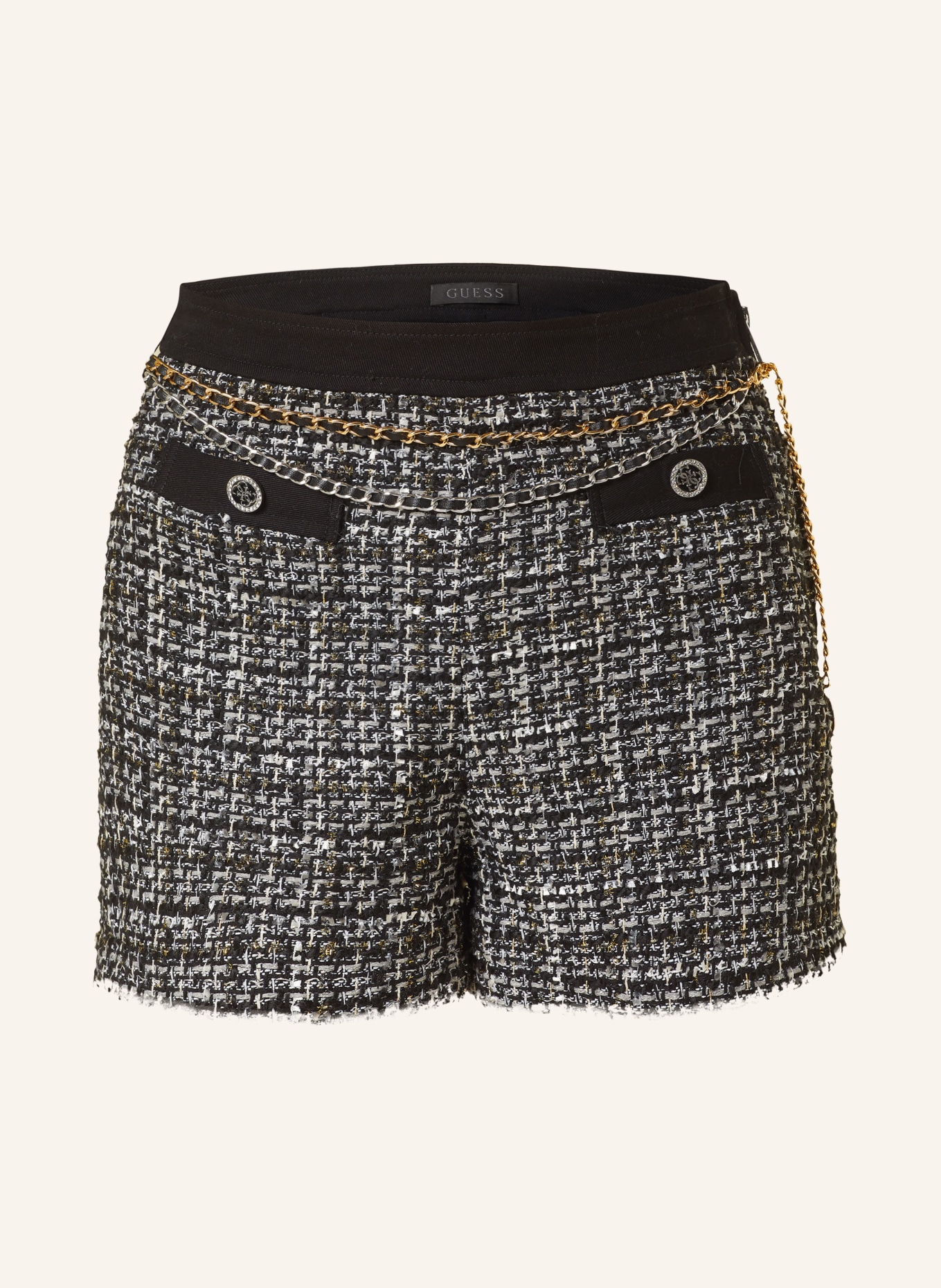 White guess shorts shop