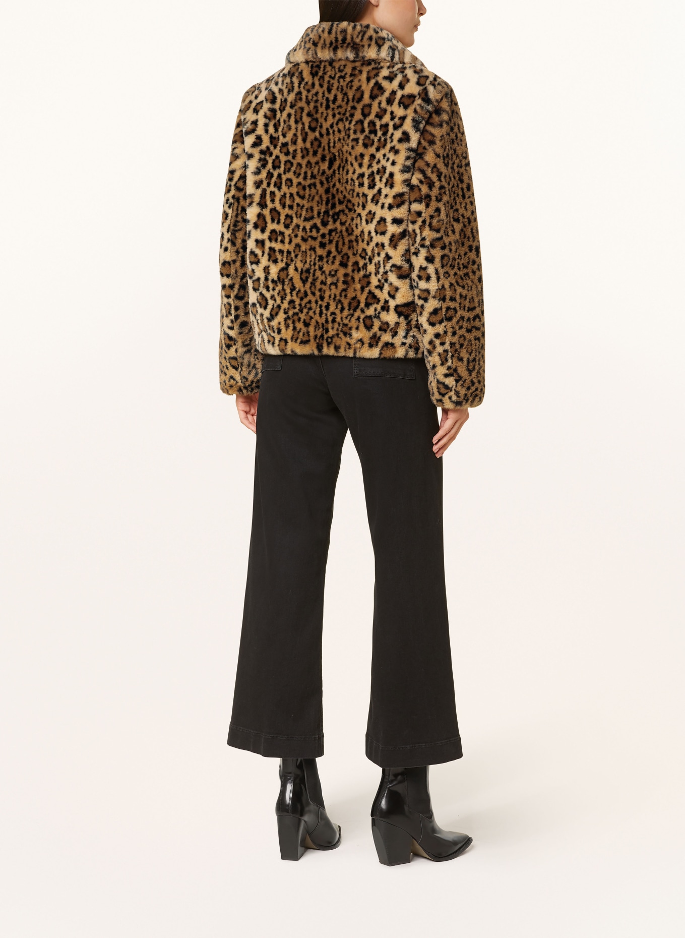 GUESS Kunstfell-Jacke CECILE: BRAUN/ DUNKELBRAUN