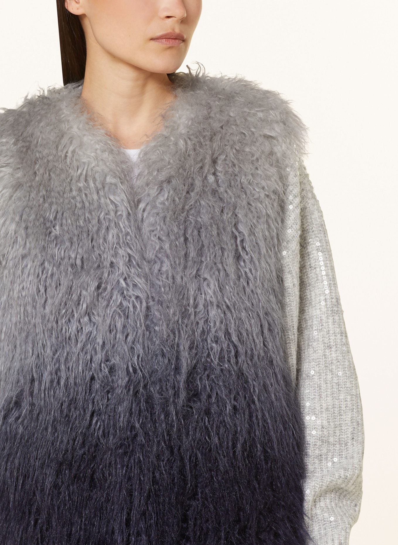 Guess faux fur vest hotsell