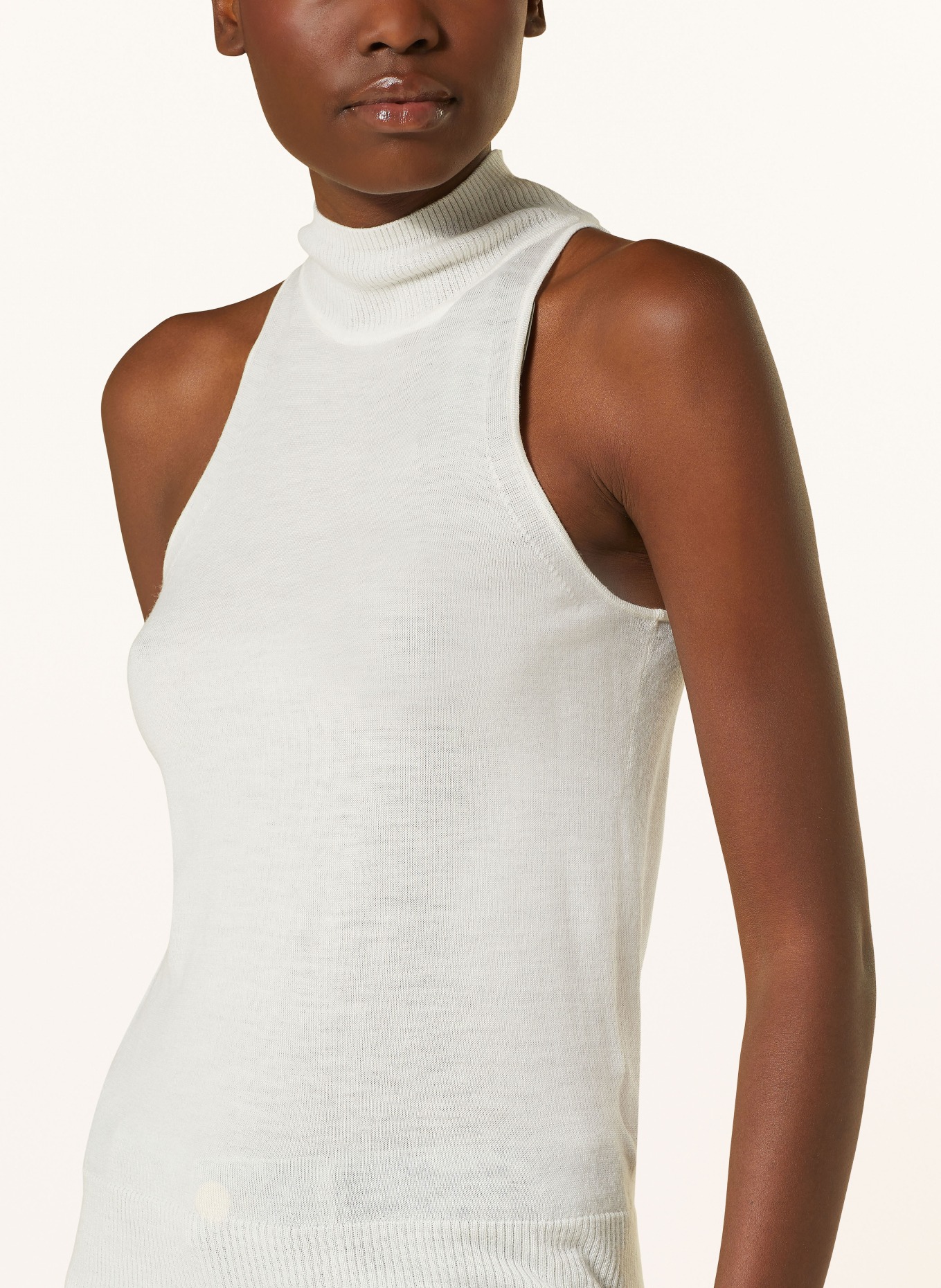 ALLSAINTS Knit top CONNIE in merino wool, Color: WHITE (Image 4)