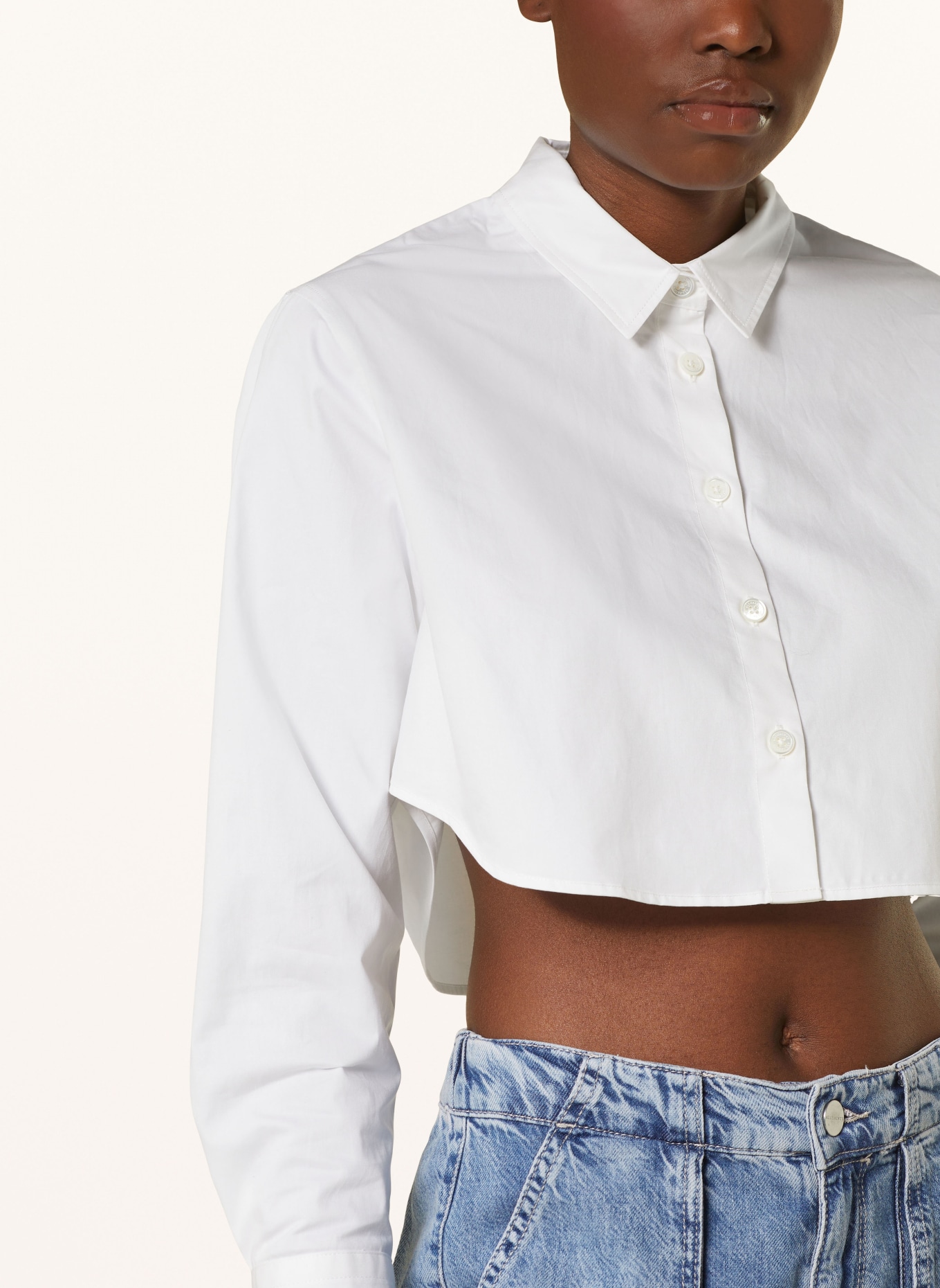ALLSAINTS Cropped shirt blouse AVERIE, Color: WHITE (Image 4)