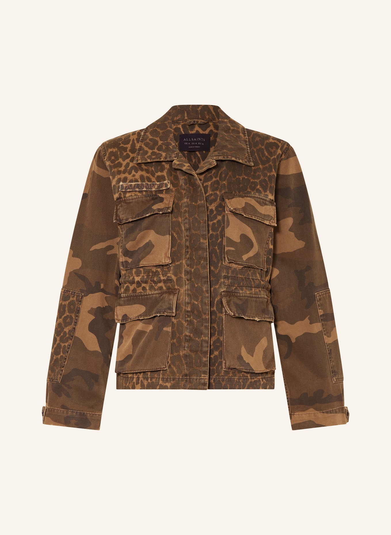 ALLSAINTS Field jacket FINCH, Color: BROWN/ COGNAC/ DARK BROWN (Image 1)