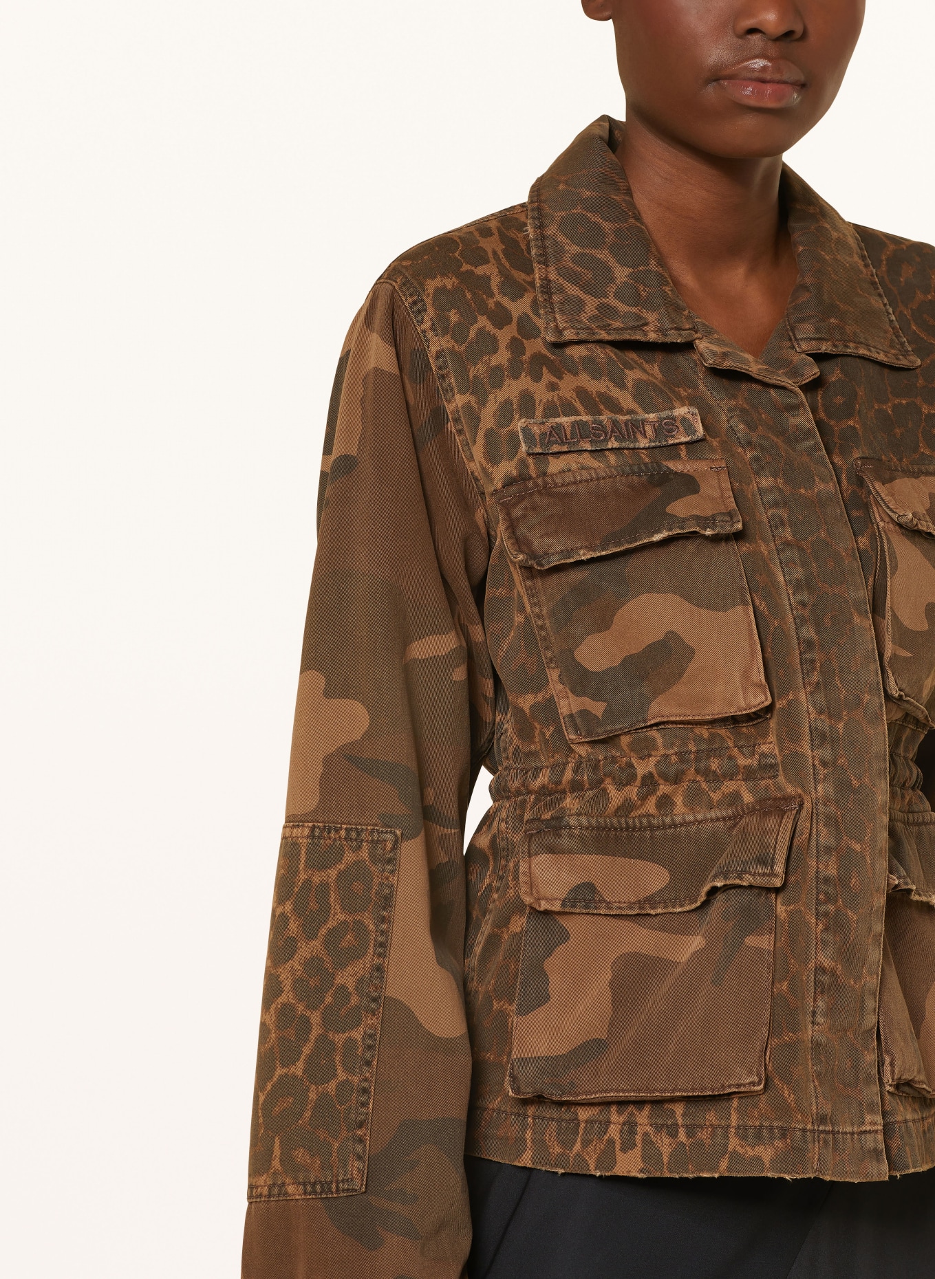 ALLSAINTS Field jacket FINCH, Color: BROWN/ COGNAC/ DARK BROWN (Image 4)