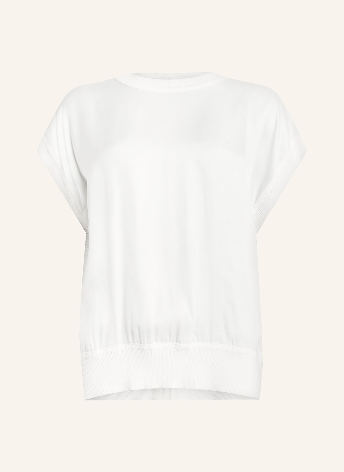 ALLSAINTS T-shirt MARTI in mixed materials, Color: WHITE (Image 1)