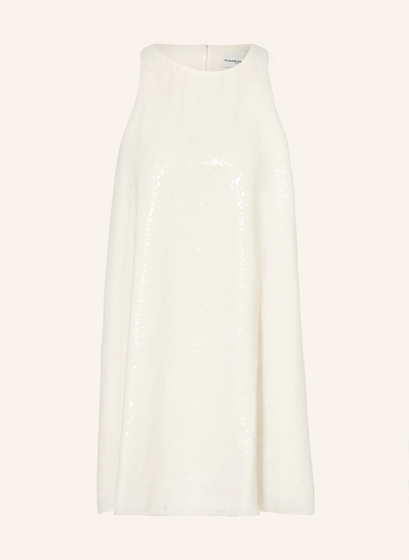 CLAUDIE PIERLOT Kleid mit Pailletten, Farbe: ECRU (Bild 1)