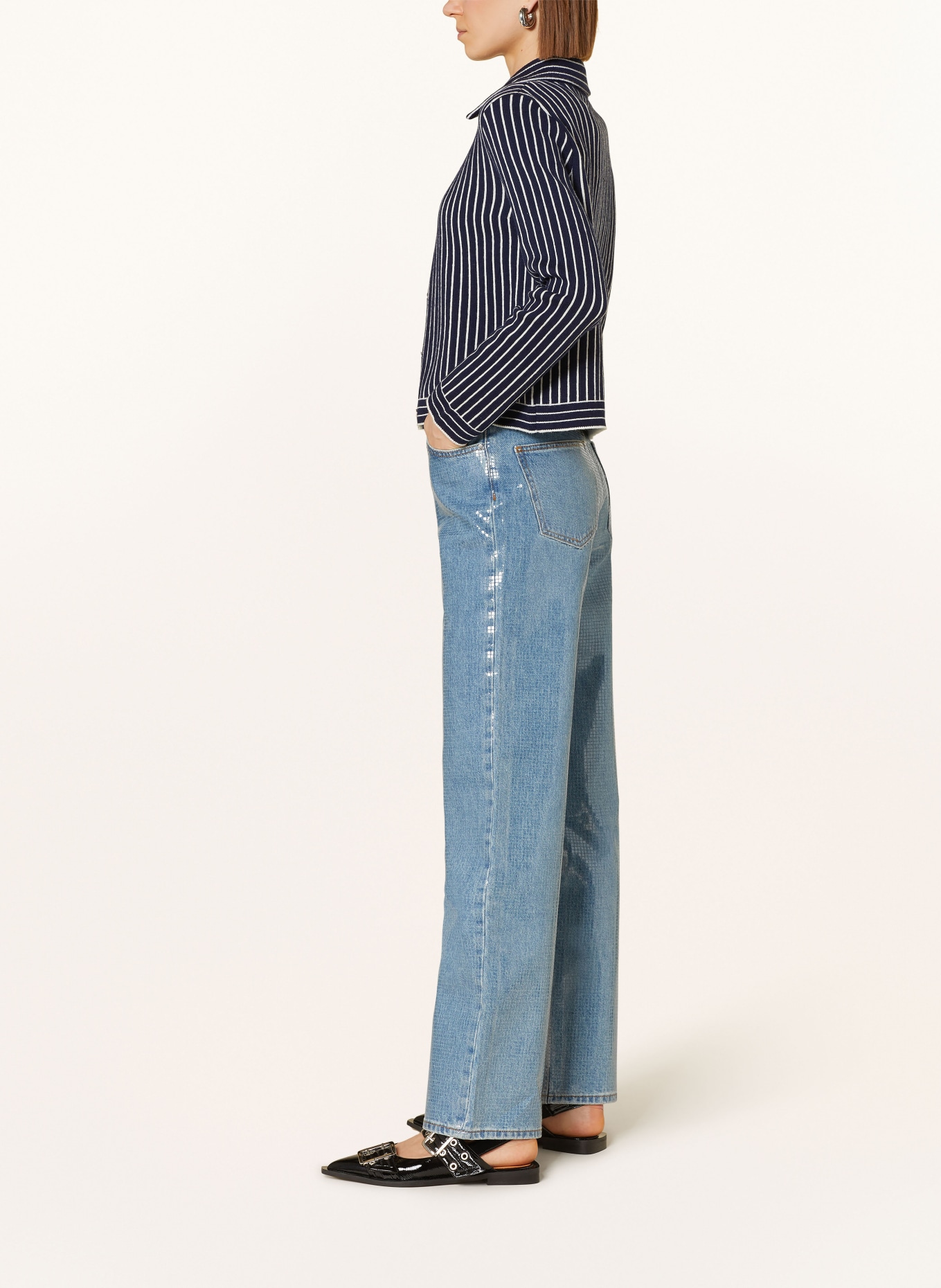 CLAUDIE PIERLOT Jeans, Farbe: D031 DENIM MID BLUE (Bild 4)
