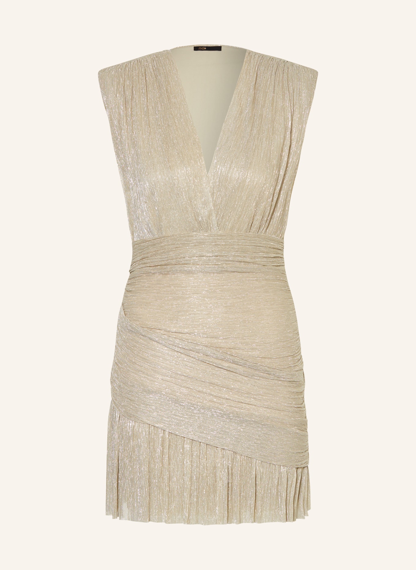 maje Kleid mit Glitzergarn, Farbe: GOLD/ SILBER (Bild 1)