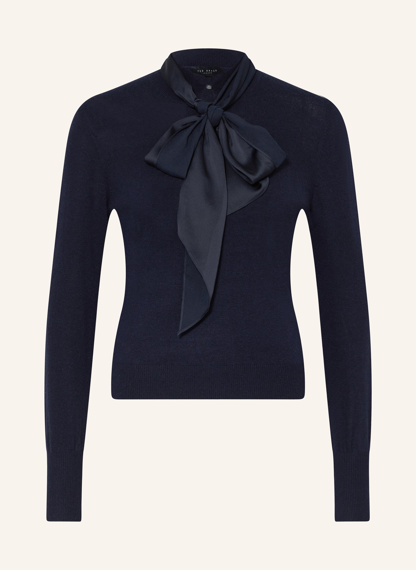 TED BAKER Sweater MARALOU with detachable bow, Color: DARK BLUE (Image 1)