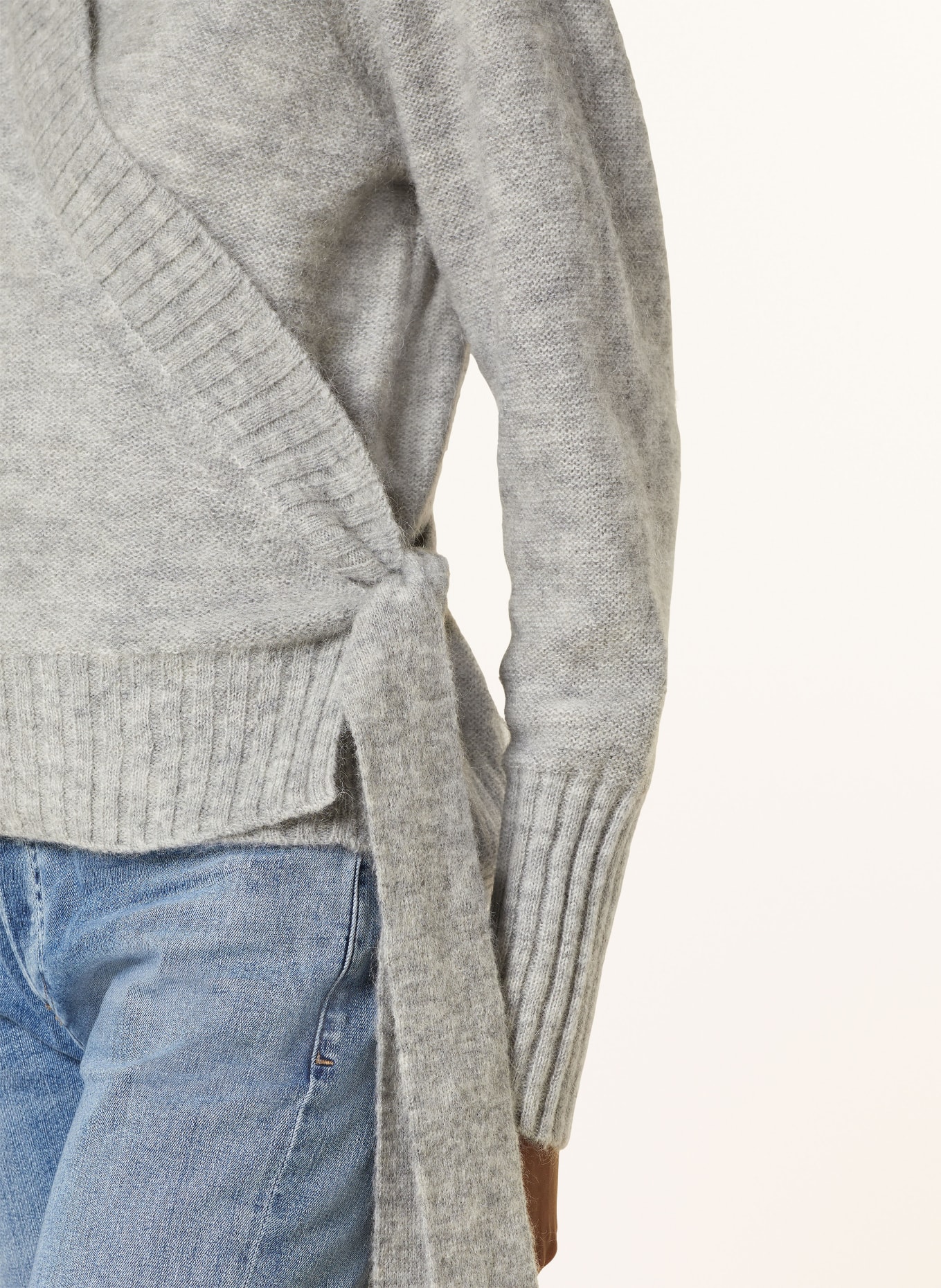 TED BAKER Cardigan ELLIIAN with mohair, Color: GRAY (Image 4)