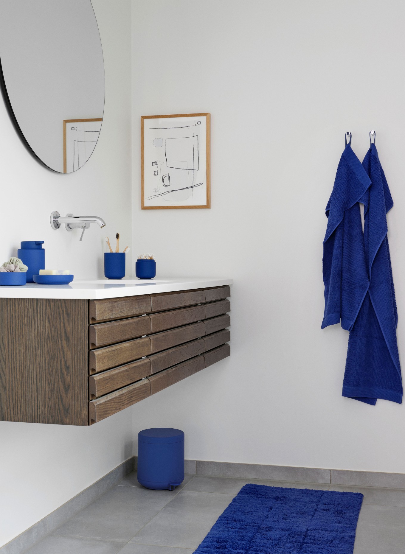 ZONE DENMARK Bad-Treteimer UME: BLAU