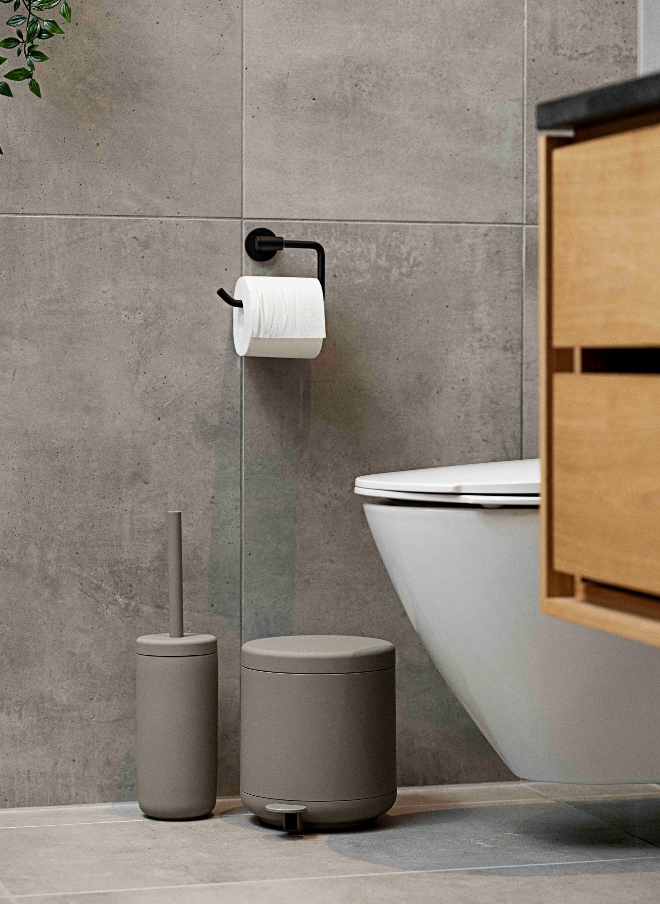 ZONE DENMARK Bad-Treteimer UME: TAUPE