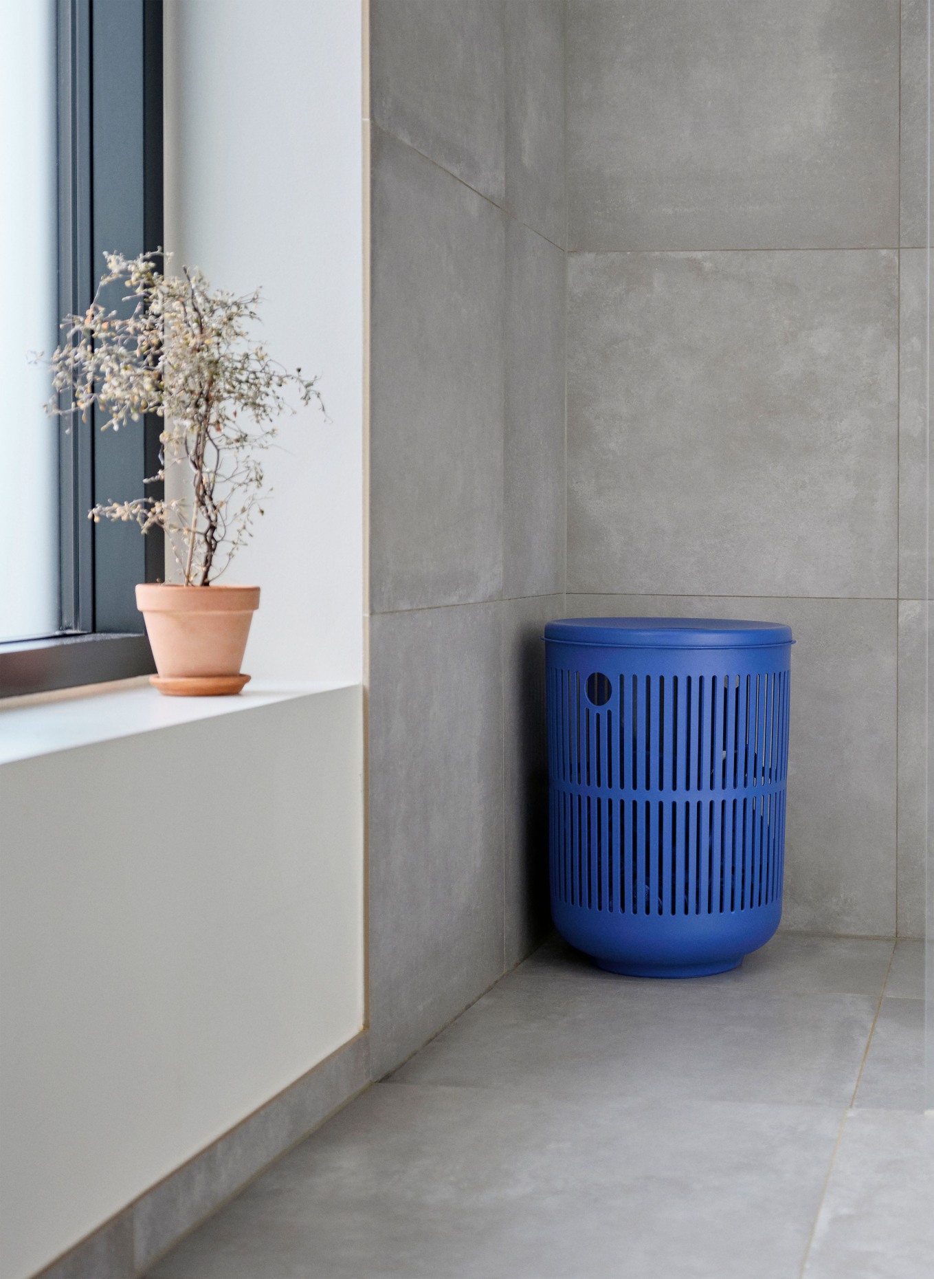 ZONE DENMARK Wäschekorb UME: BLAU