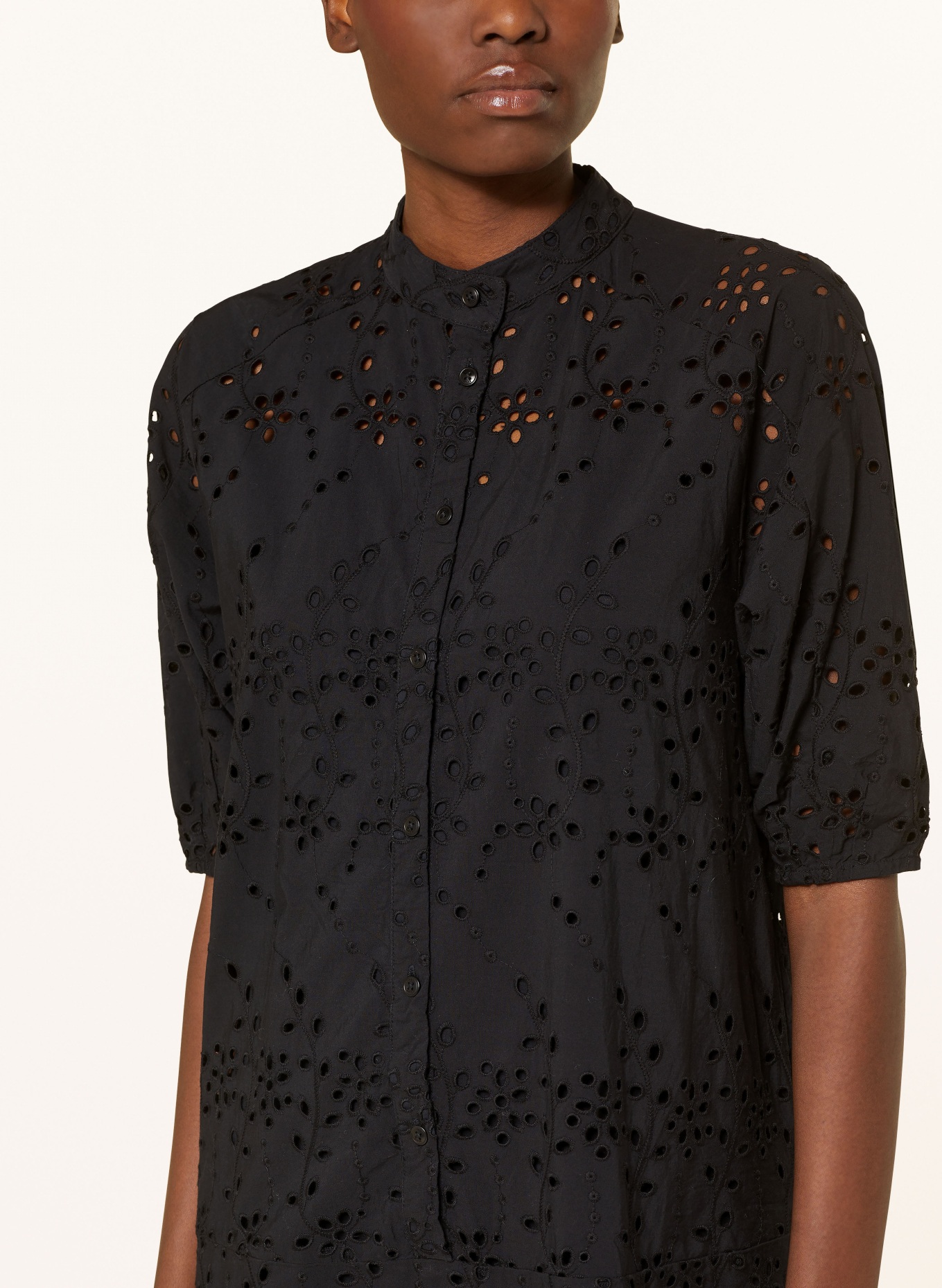 TED BAKER Dress NIKAIA in broderie anglaise, Color: BLACK (Image 4)