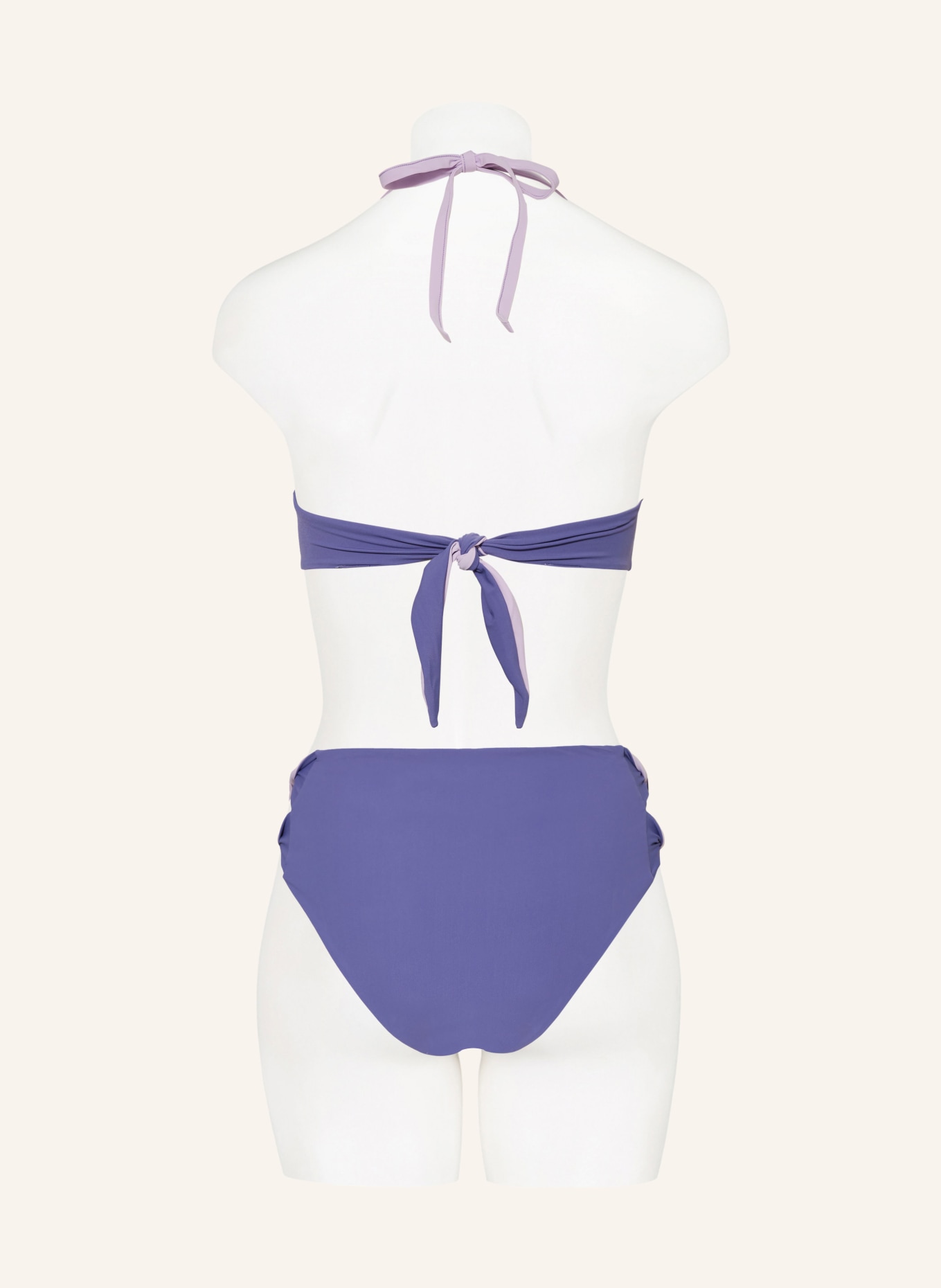 Passionata High-waist bikini bottoms ELLEN reversible, Color: LIGHT PURPLE/ PURPLE (Image 3)