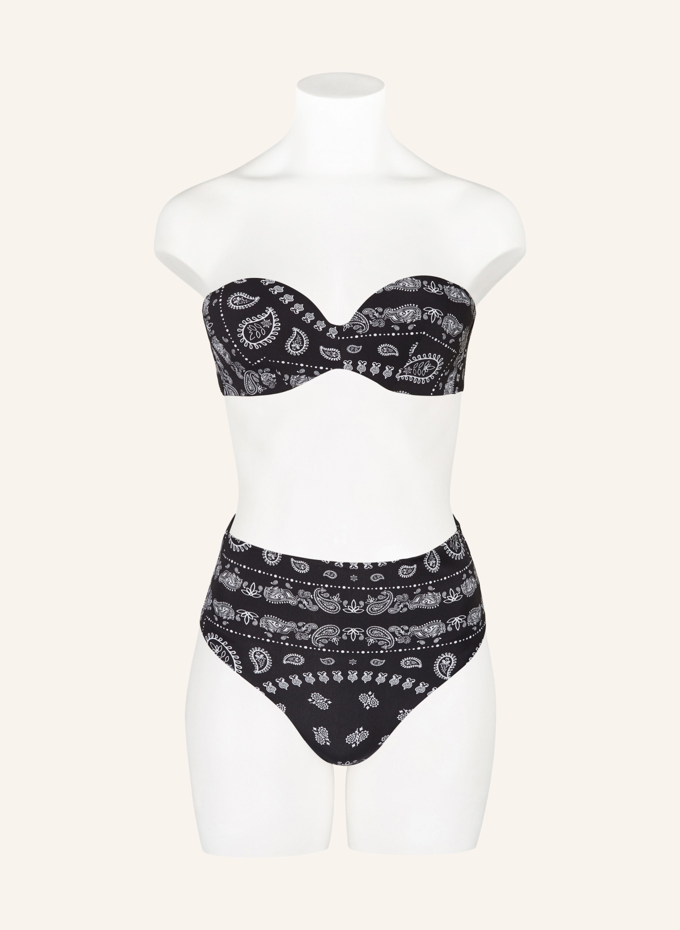 Passionata Underwired bikini top JAMIE, Color: BLACK/ WHITE (Image 4)
