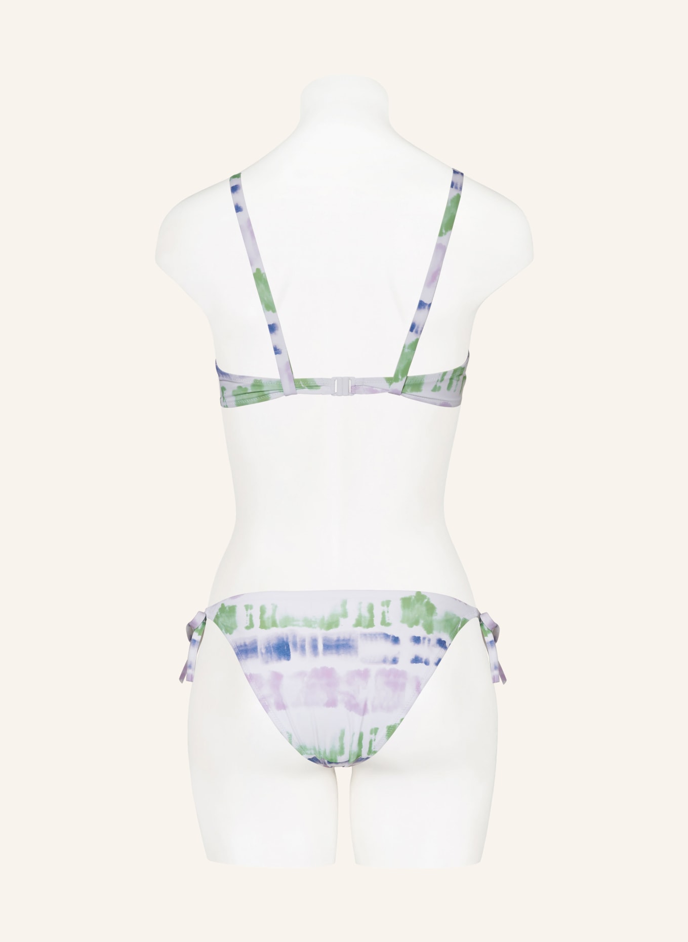 Passionata Underwired bikini top AMBRE, Color: WHITE/ LIGHT GREEN/ LIGHT PURPLE (Image 3)