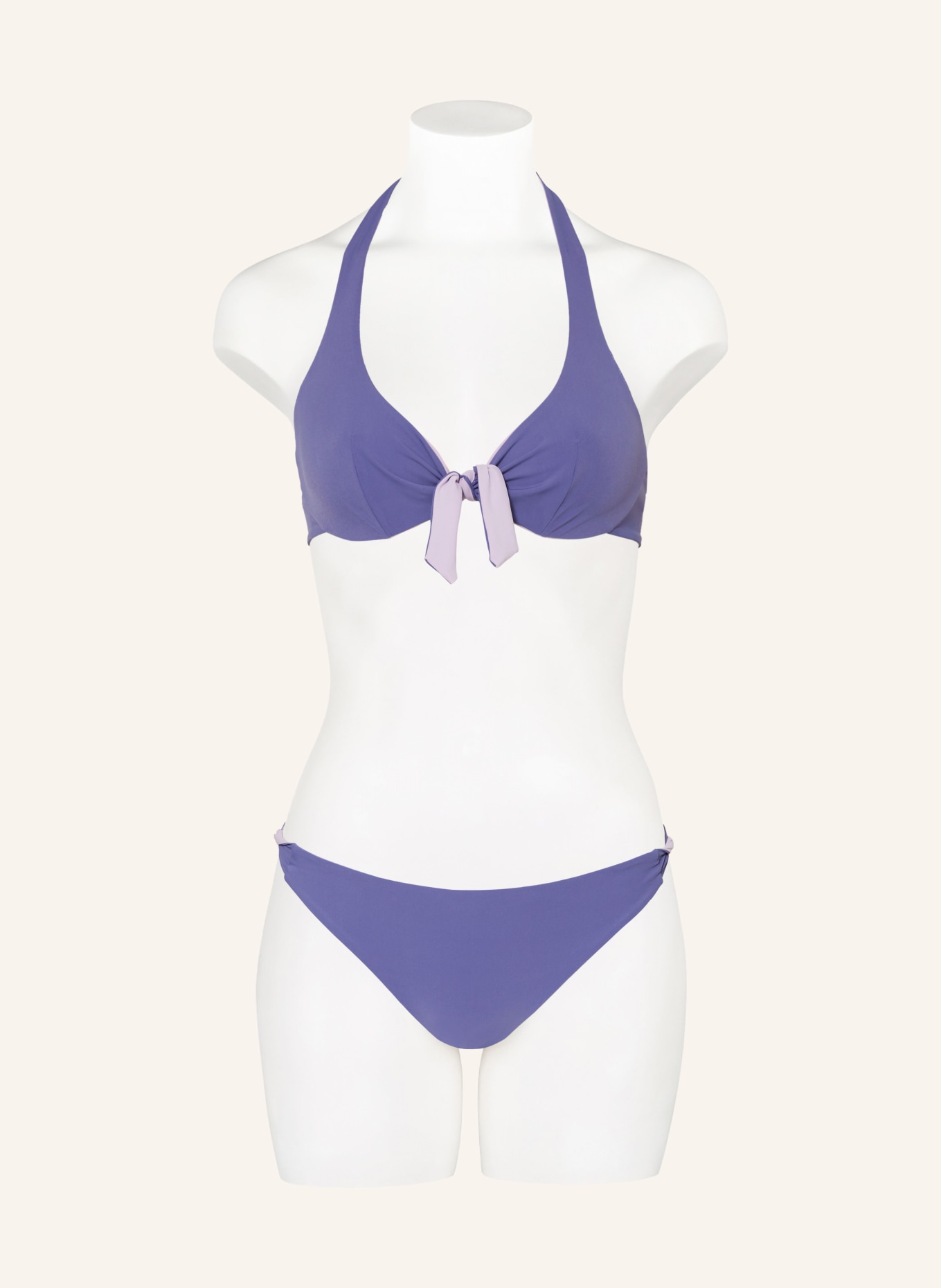 Passionata Underwired bikini top ELLEN reversible, Color: LIGHT PURPLE/ BLUE (Image 4)