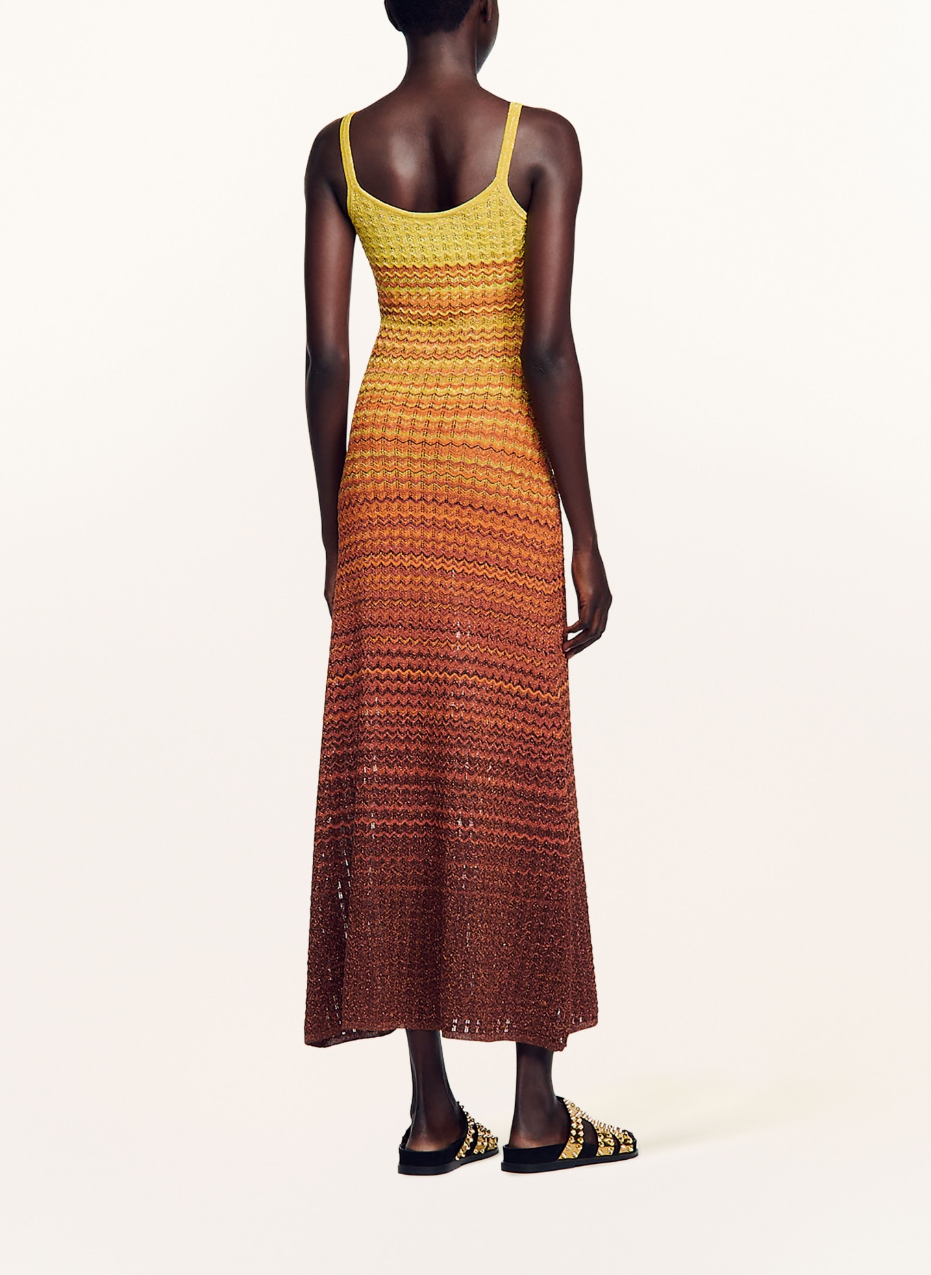 SANDRO Kleid, Farbe: BRAUN/ DUNKELGELB (Bild 3)