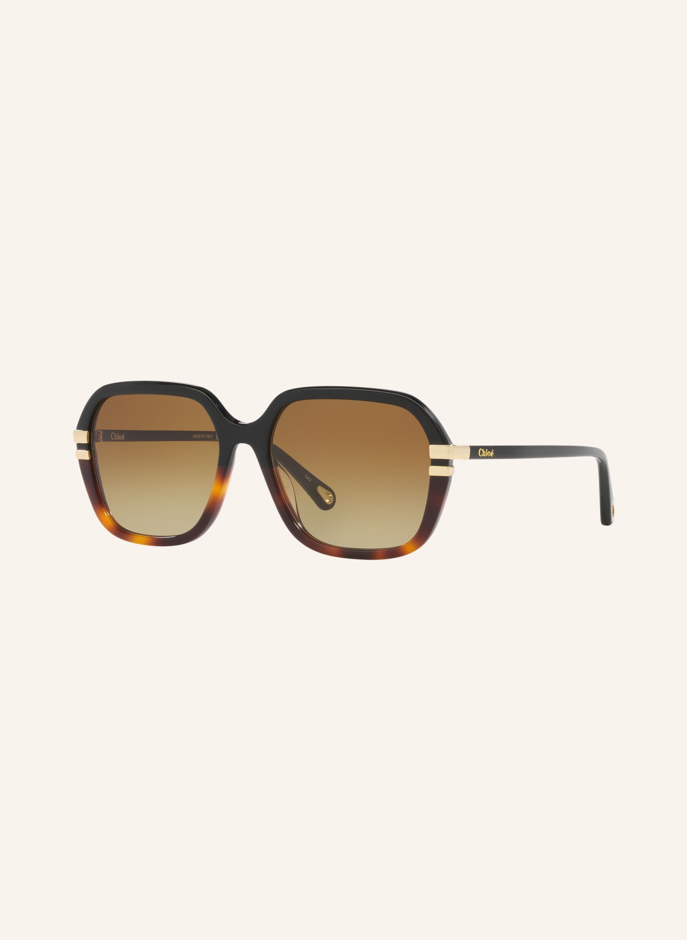 Chloé Sunglasses CH0204S, Color: 1100D1 - HAVANA/ BROWN (Image 1)