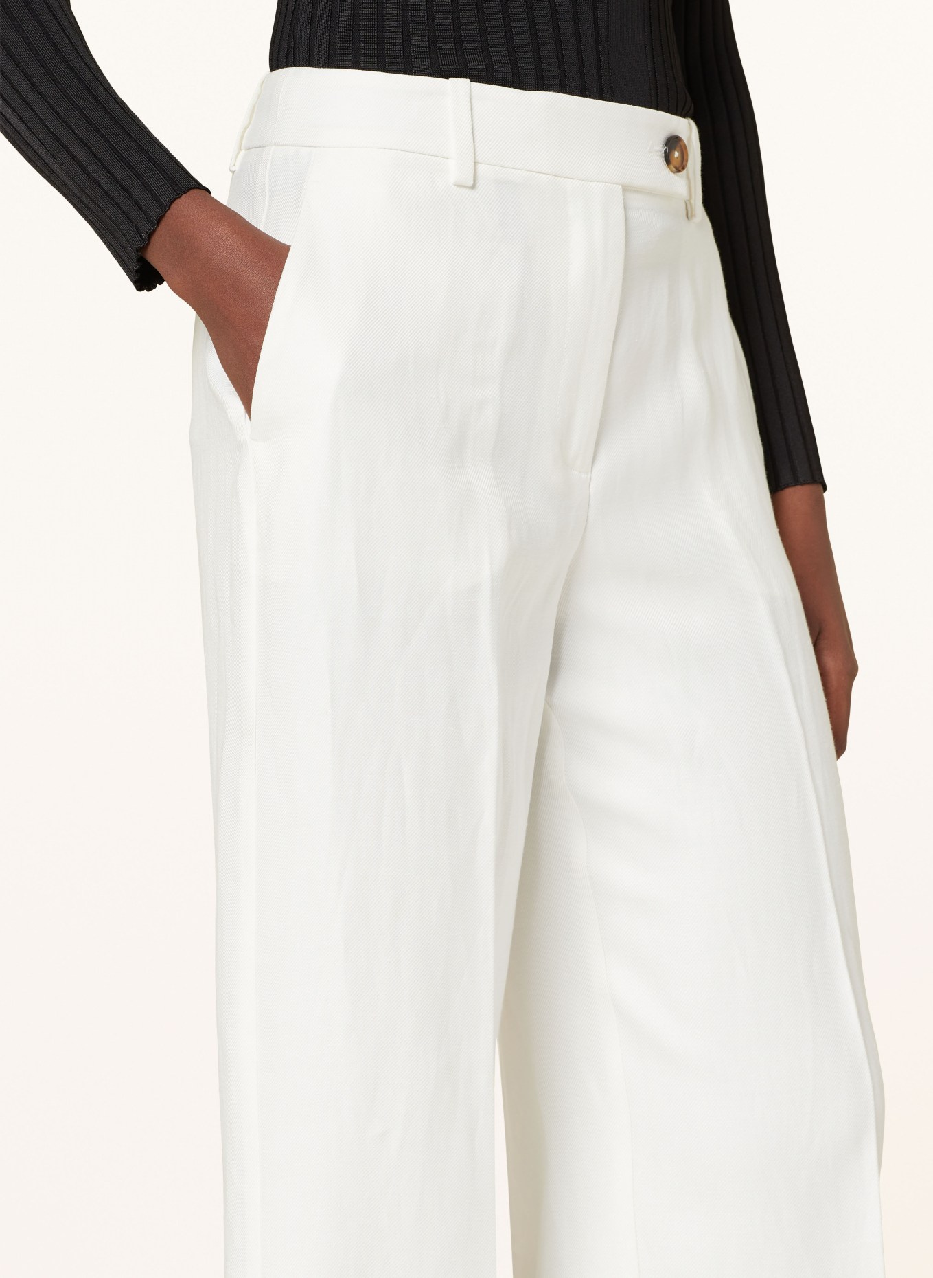 REISS Wide leg trousers LORI, Color: WHITE (Image 5)