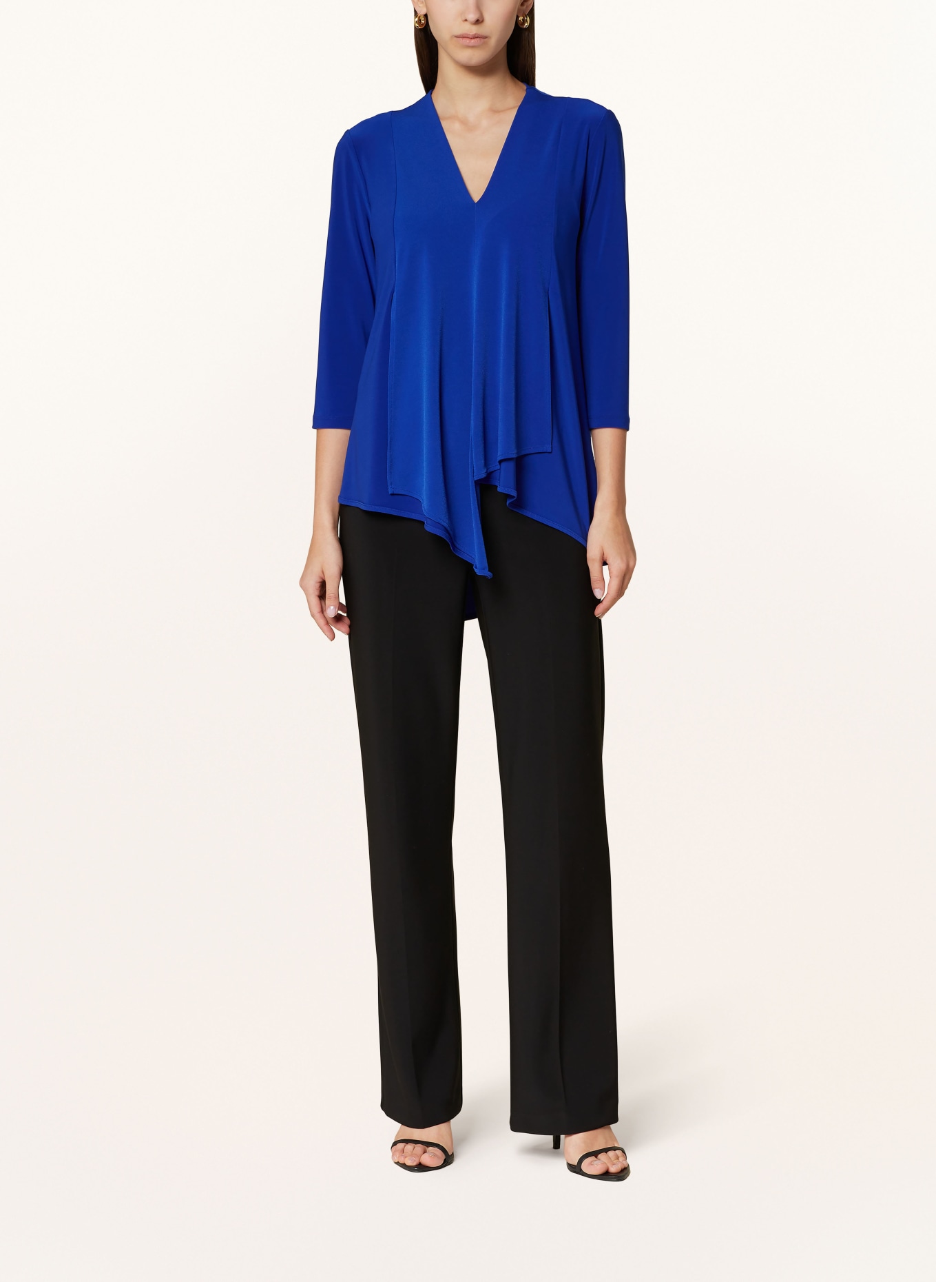 Joseph Ribkoff Shirt blouse with 3/4 sleeves, Color: BLUE (Image 2)