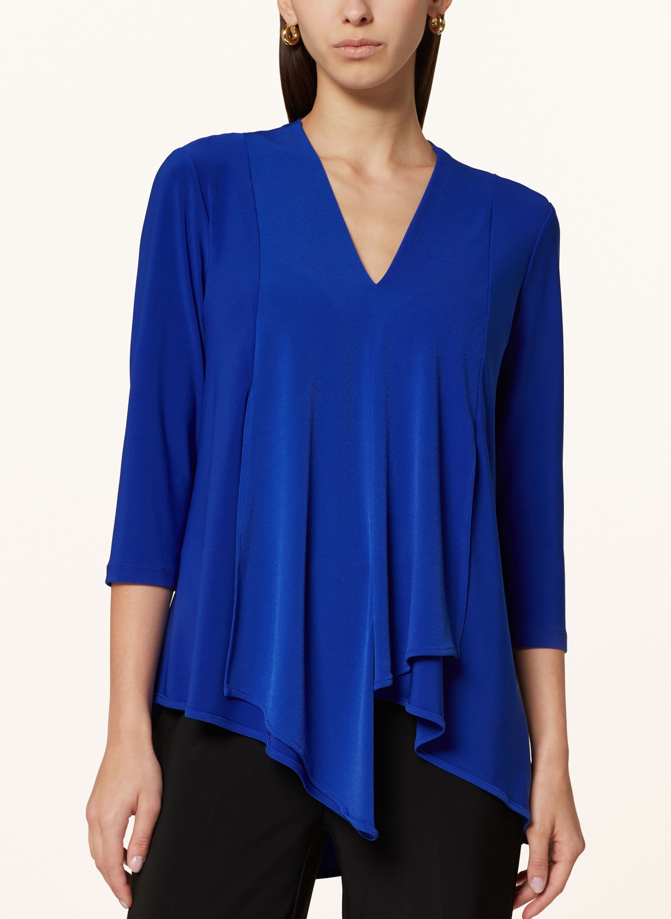 Joseph Ribkoff Shirt blouse with 3/4 sleeves, Color: BLUE (Image 4)