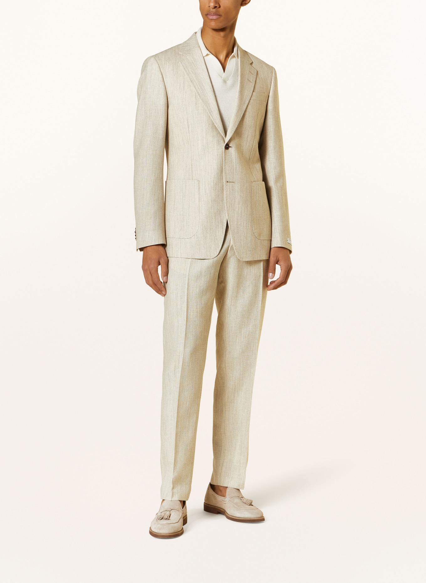 TIGER OF SWEDEN Suit jacket JUSTIN HL extra slim fit with linen, Color: 0B1 Natural White (Image 2)