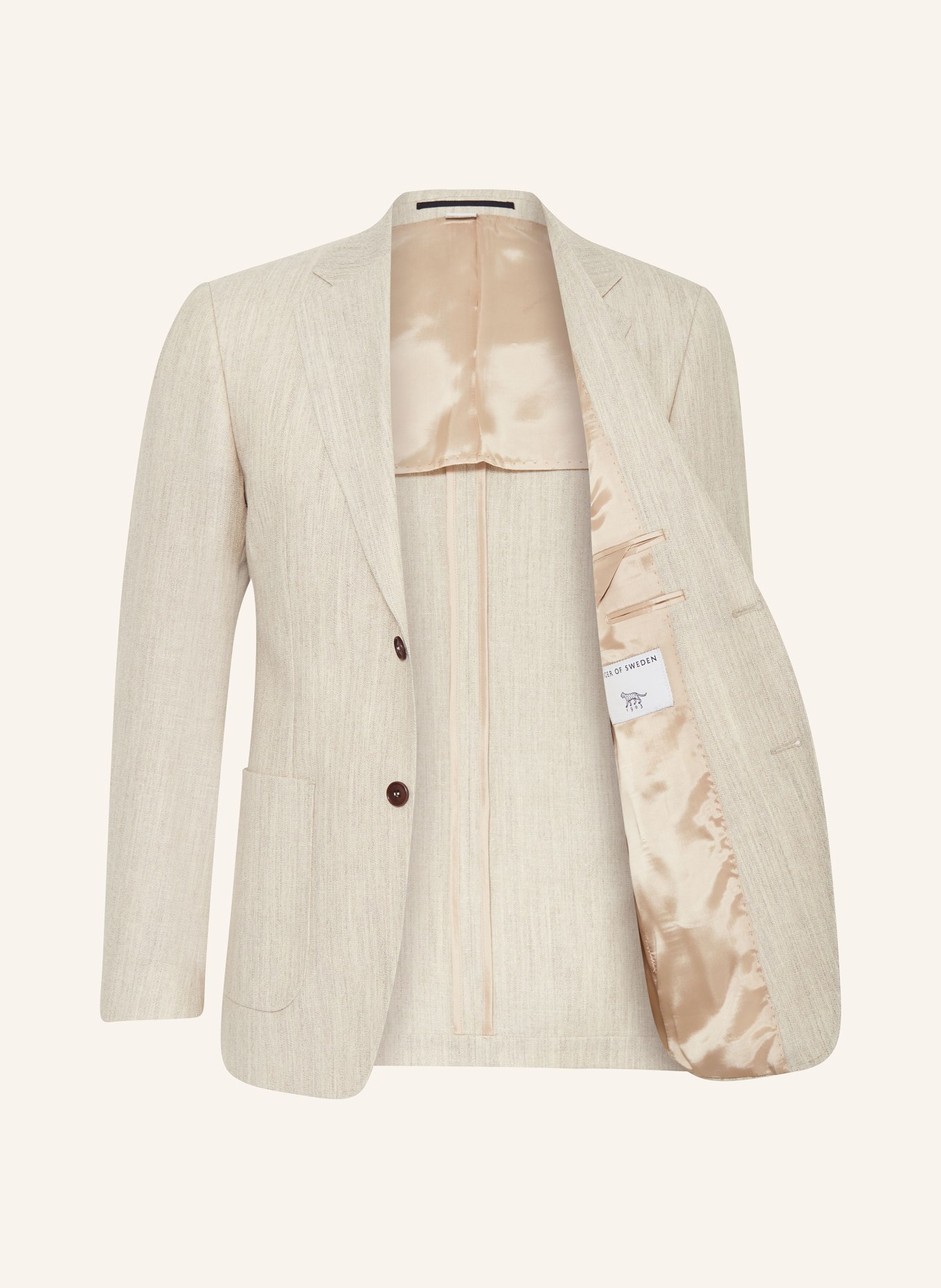 TIGER OF SWEDEN Suit jacket JUSTIN HL extra slim fit with linen, Color: 0B1 Natural White (Image 4)