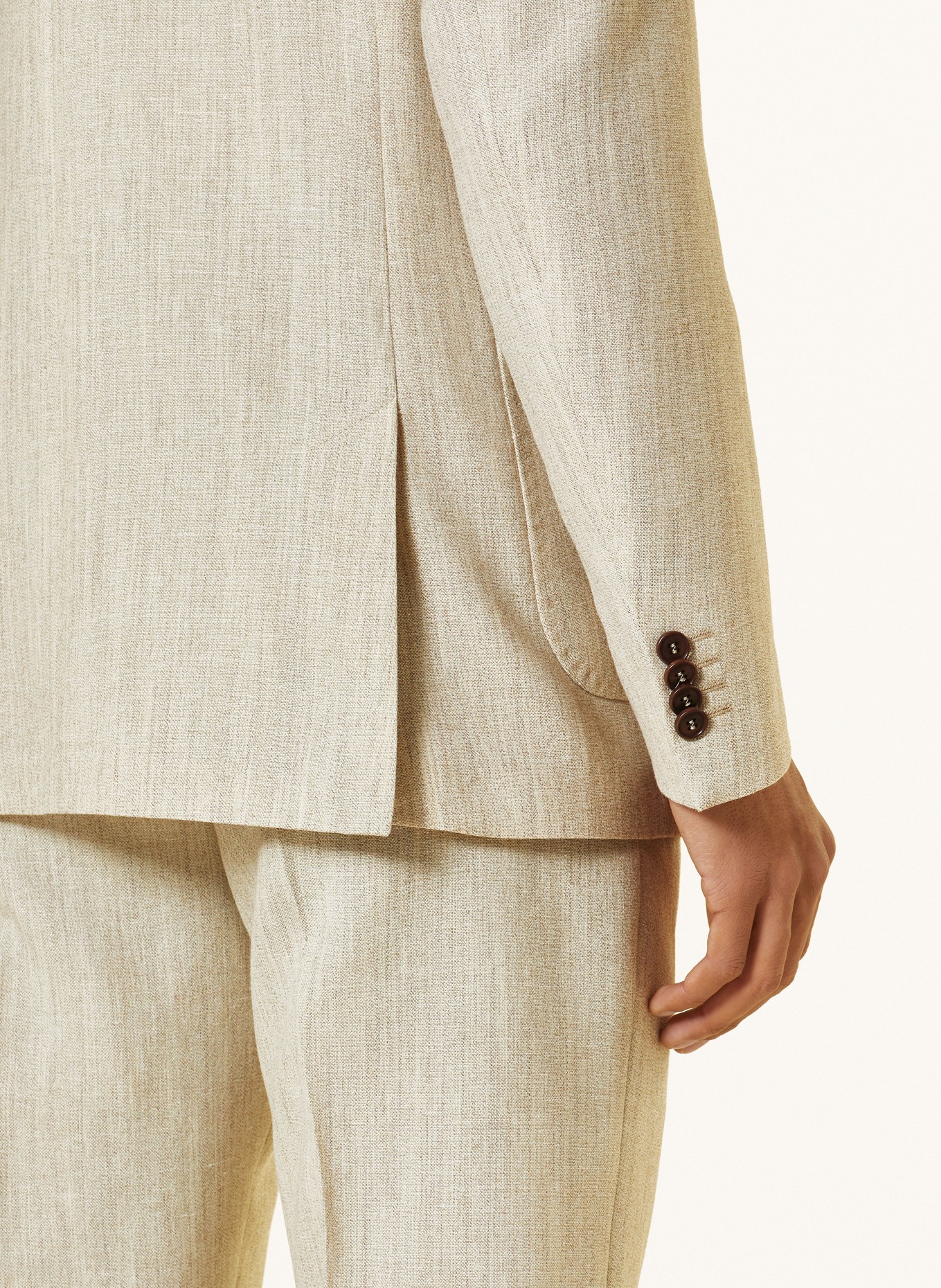 TIGER OF SWEDEN Suit jacket JUSTIN HL extra slim fit with linen, Color: 0B1 Natural White (Image 6)