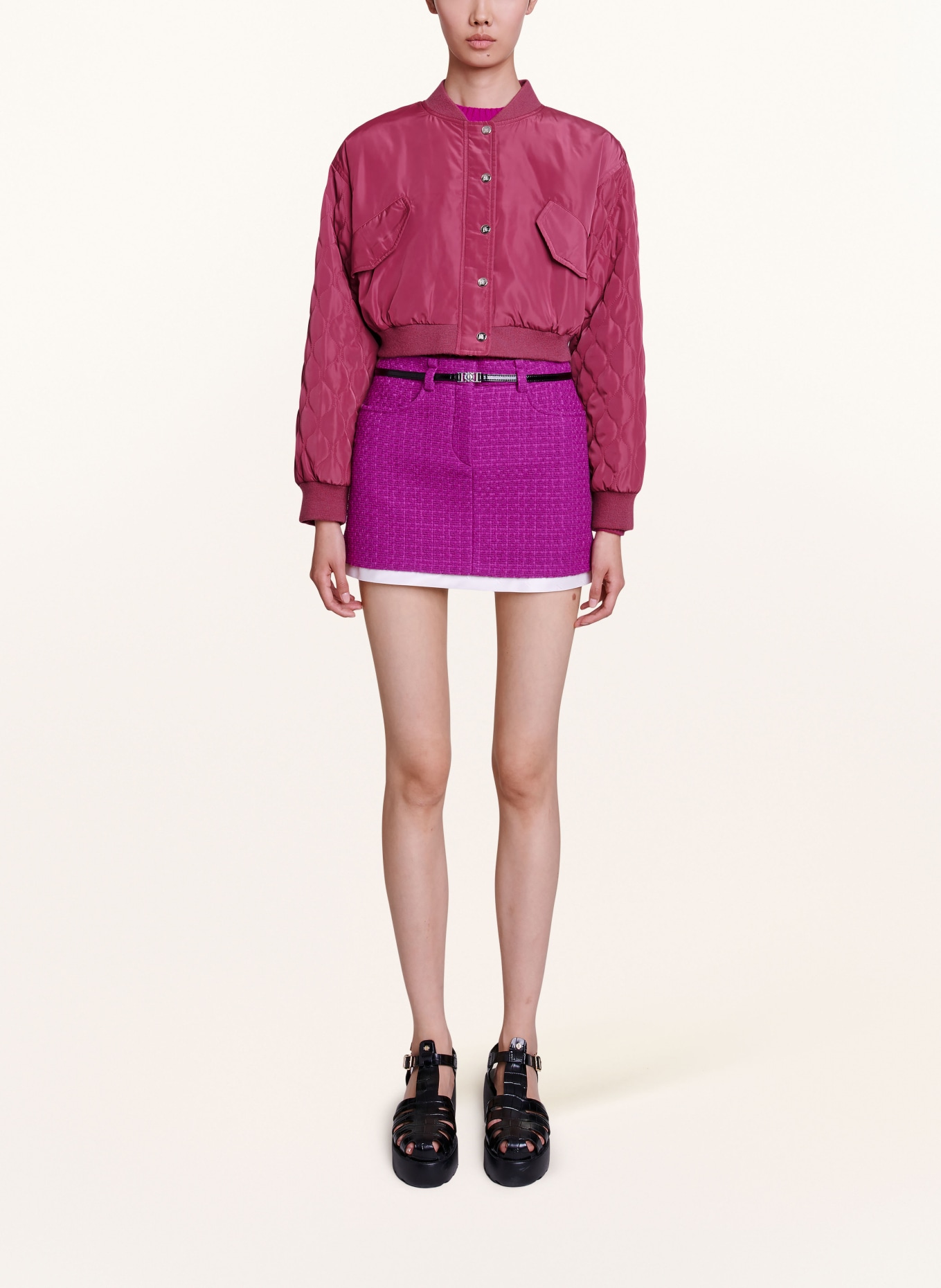 maje Krótki bluzon, Kolor: FUKSJA (Obrazek 2)