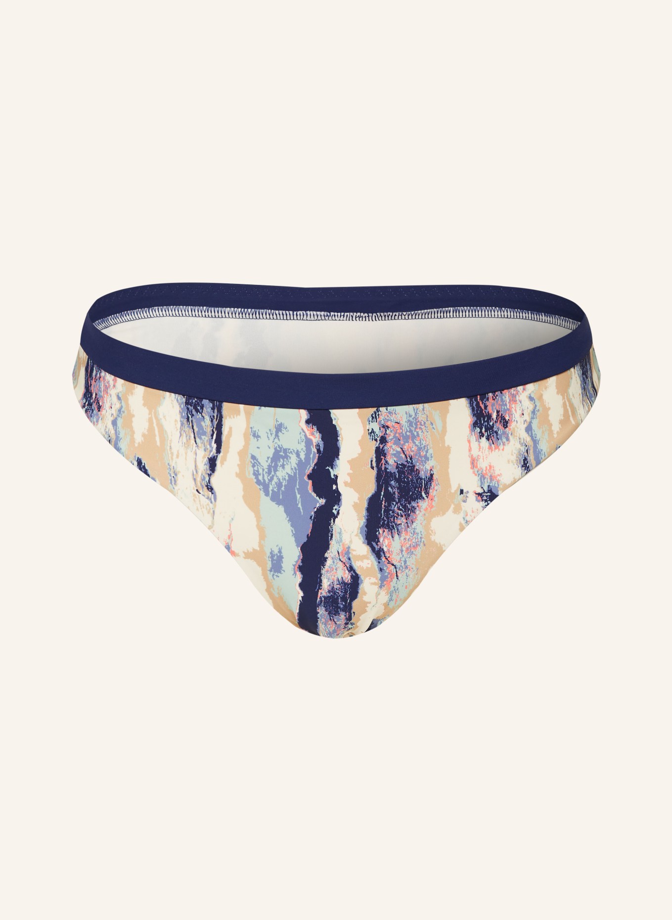 FEMILET Basic bikini bottoms GRANADA, Color: CREAM/ DARK BLUE/ BEIGE (Image 1)