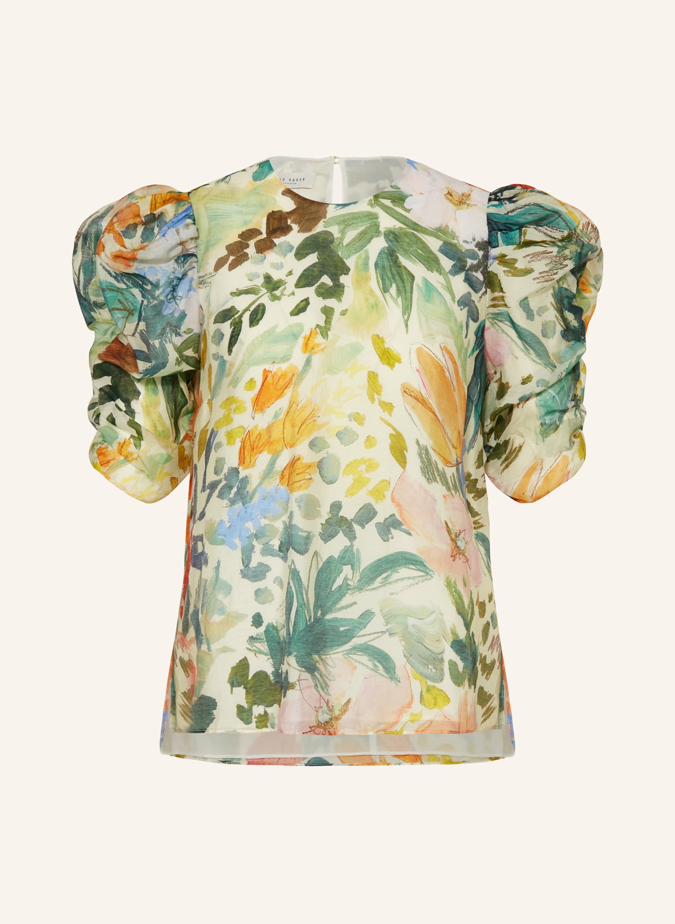 TED BAKER Shirt blouse OASIA, Color: LIGHT YELLOW/ GREEN (Image 1)