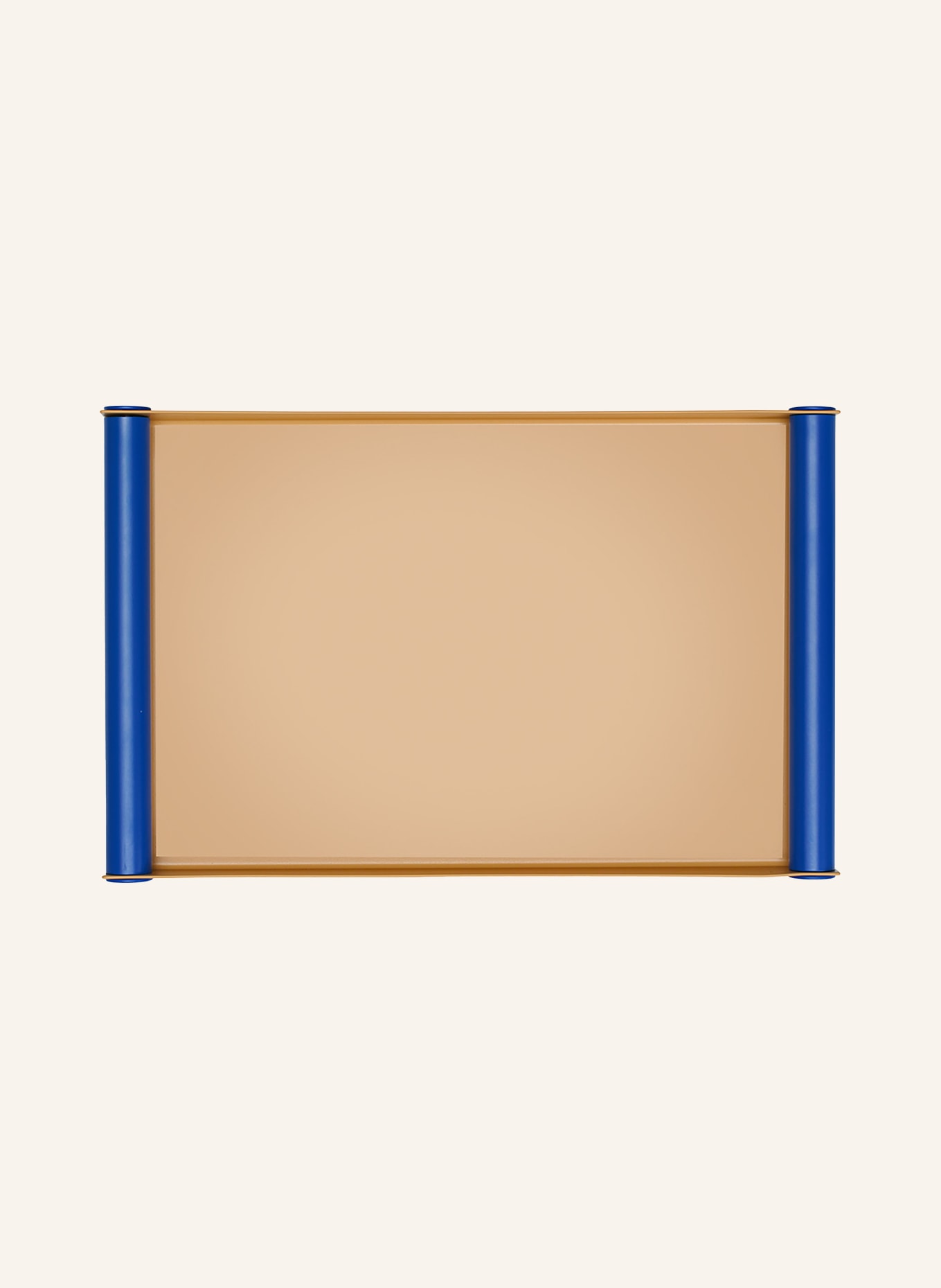 DESIGN LETTERS Tablett RAY LARGE, Farbe: HELLBRAUN/ BLAU (Bild 1)