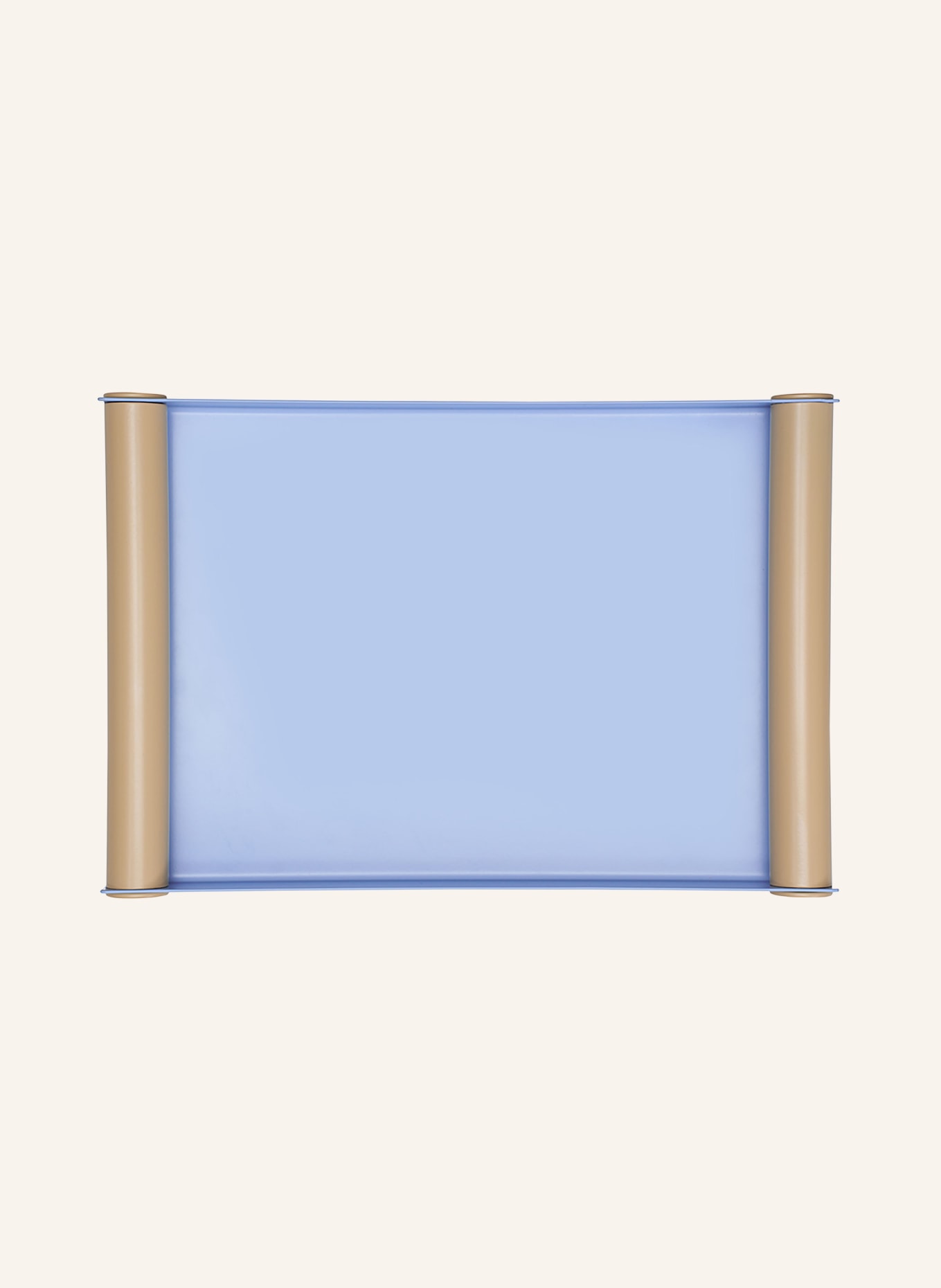 DESIGN LETTERS Tablett RAY MEDIUM, Farbe: HELLBLAU/ BEIGE (Bild 1)
