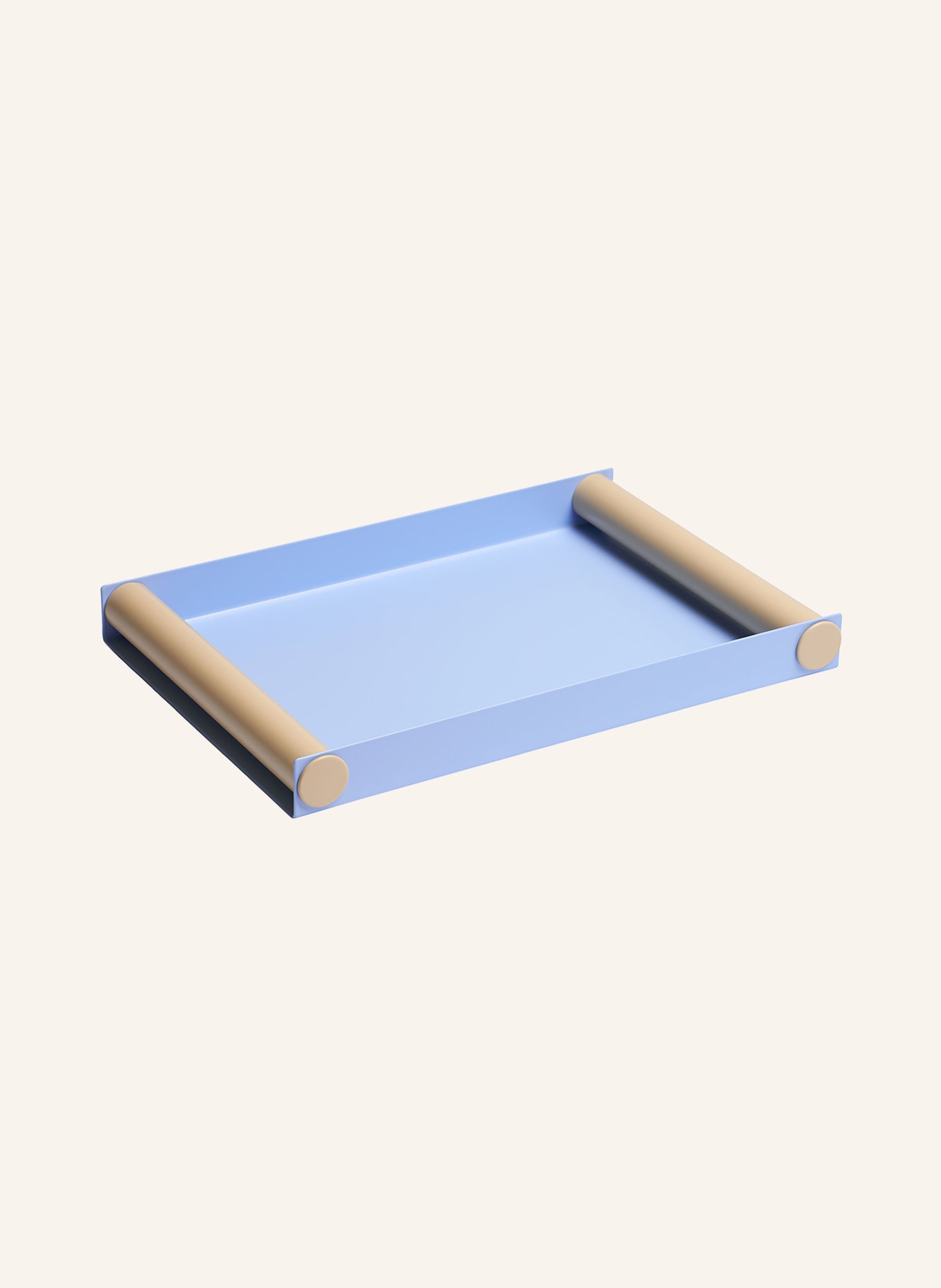 DESIGN LETTERS Tablett RAY MEDIUM, Farbe: HELLBLAU/ BEIGE (Bild 2)