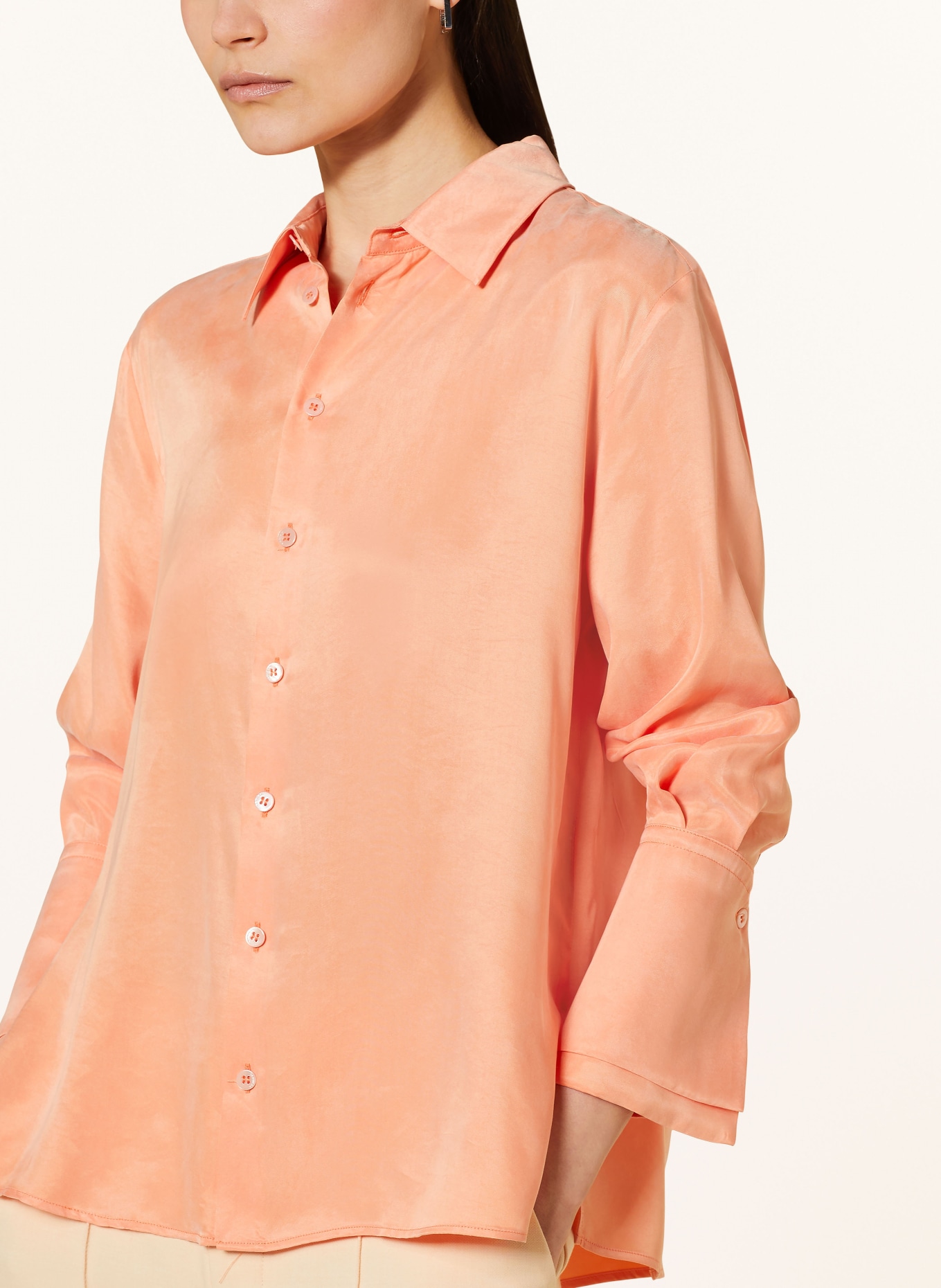 VANILIA Shirt blouse, Color: LIGHT ORANGE (Image 4)